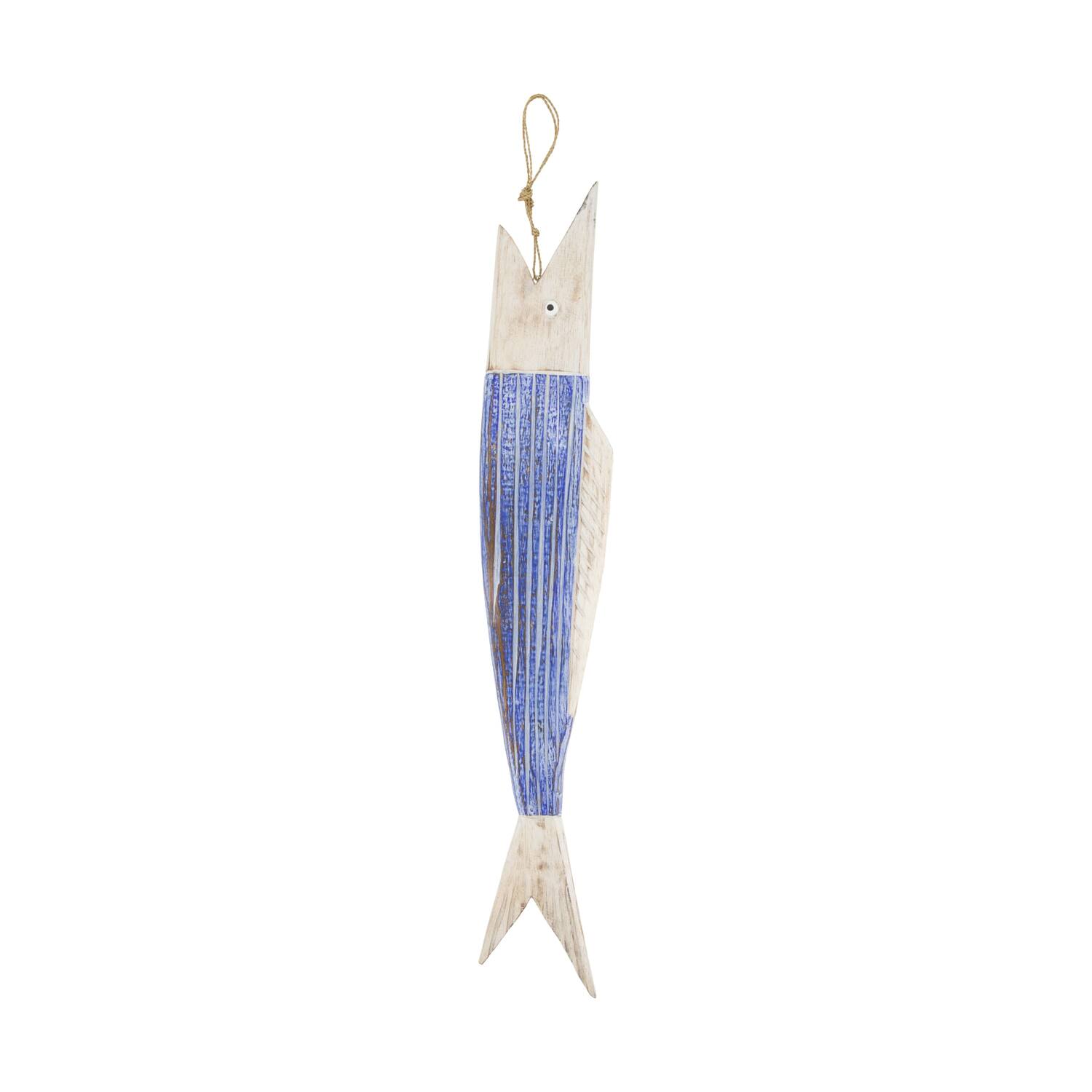 Hanger fish albizia wood 13x2.5x78cm