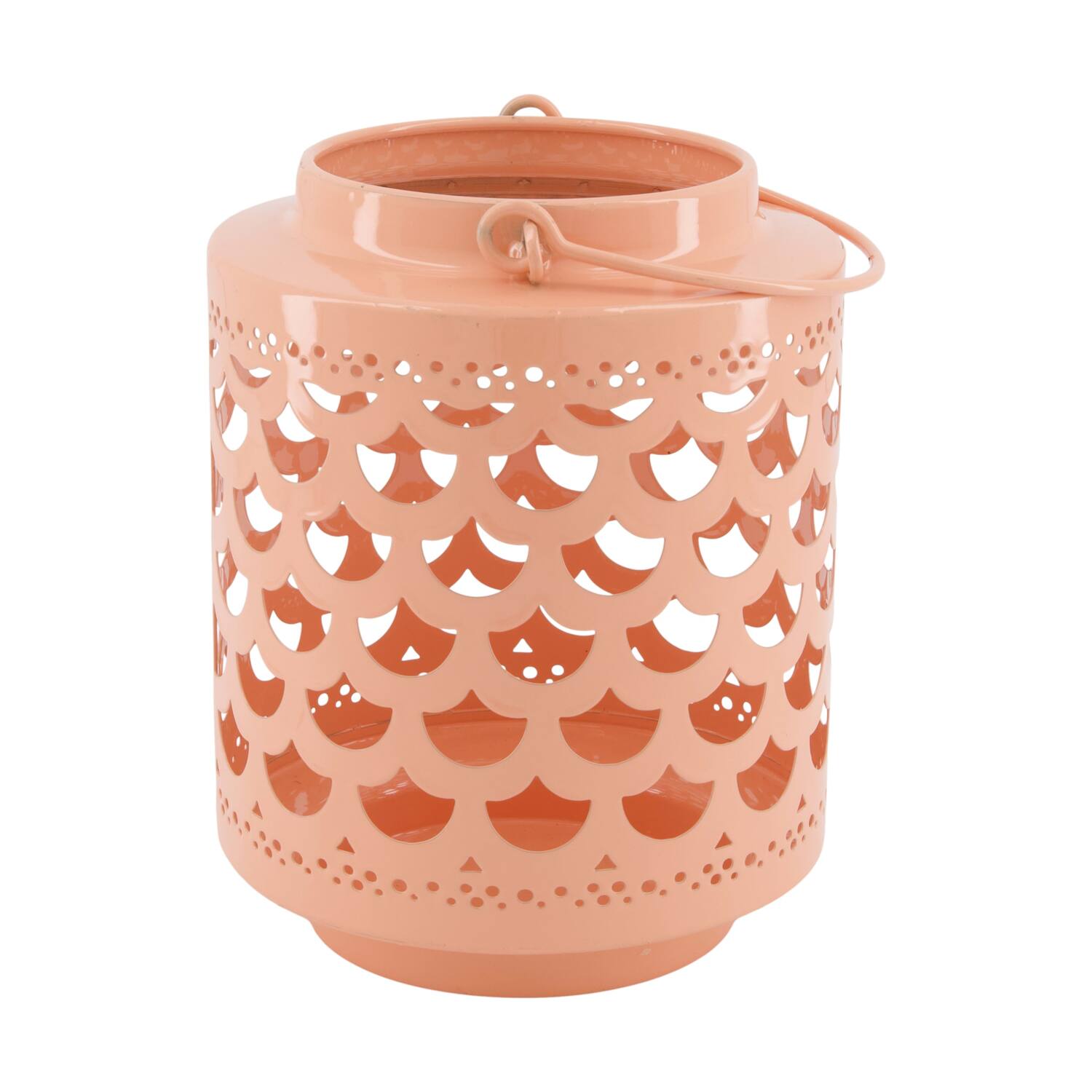 Lantern round metal 14.5x14.5x18cm