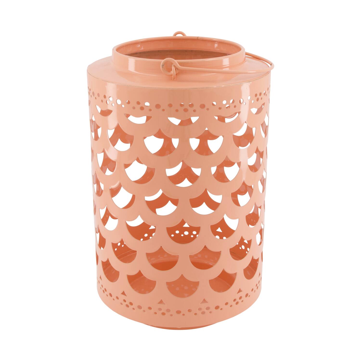 Lantern round metal 18.5x18.5x28cm