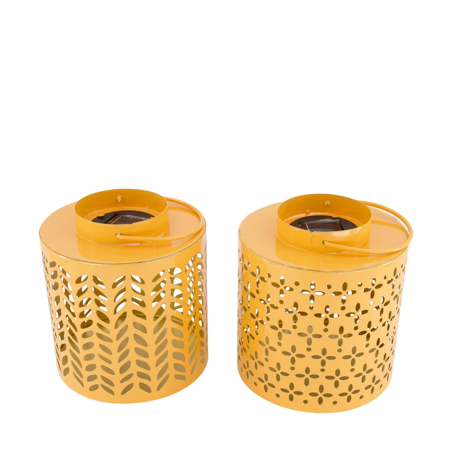 Lantern round solar metal 16x16x18cm A/2