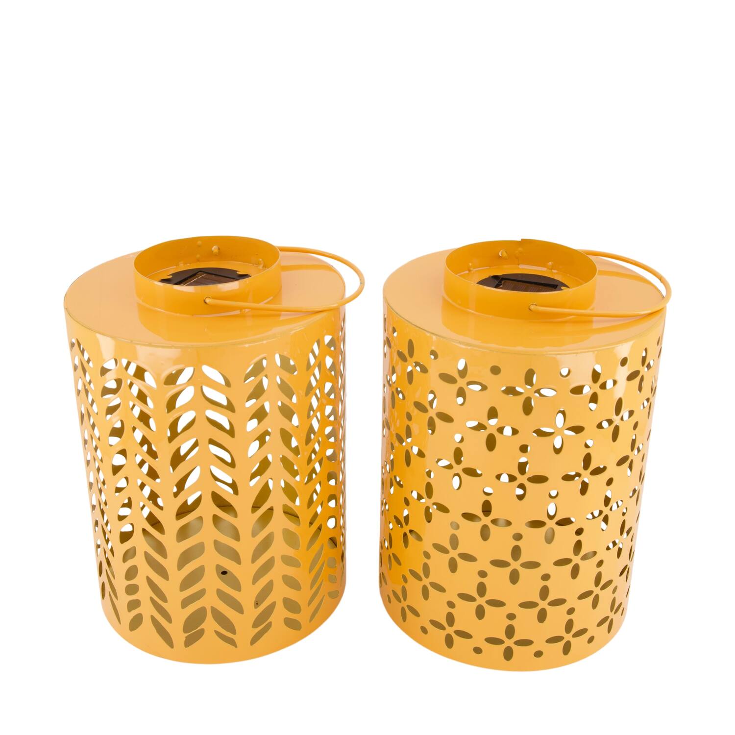 Lantern round solar metal 19x19x28cm A/2