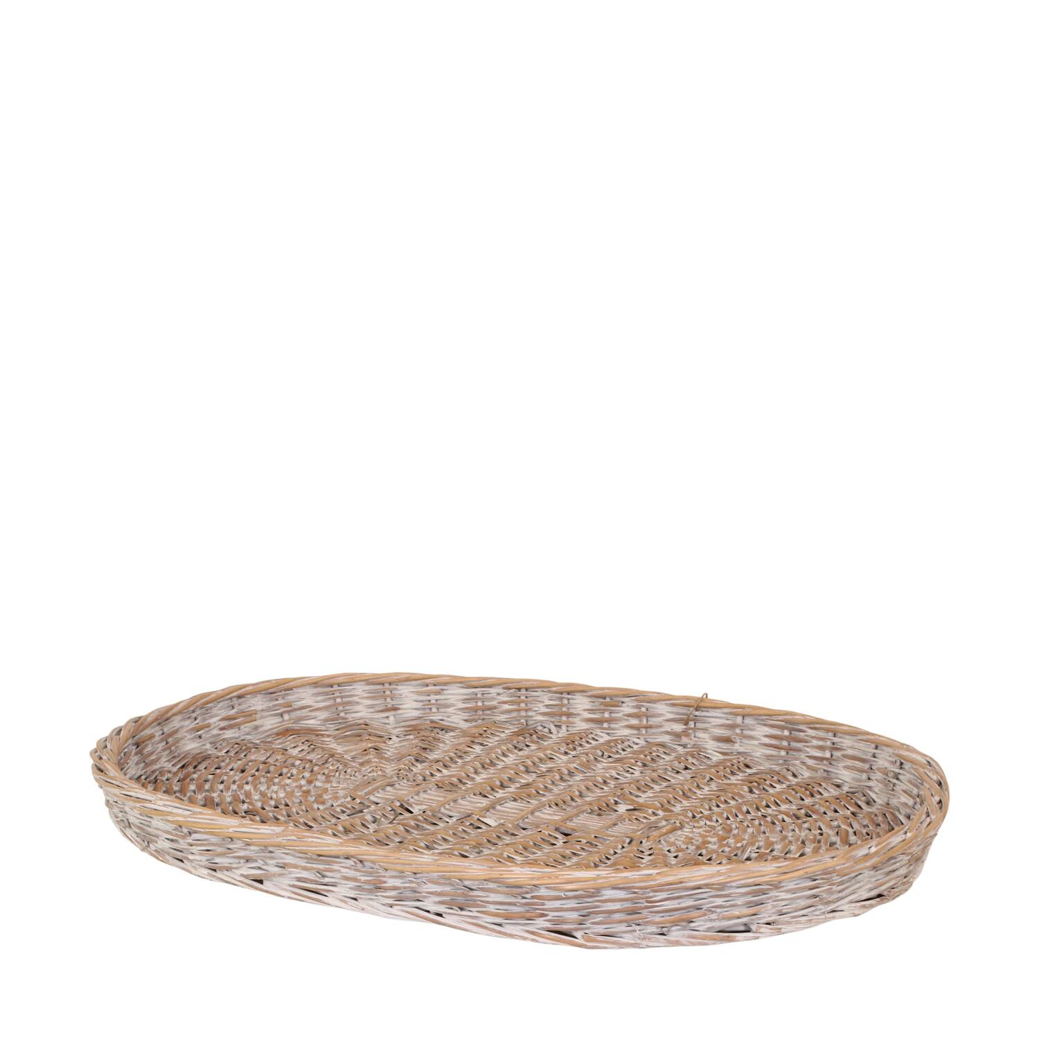 Tray oval willow wood 78x58x6cm