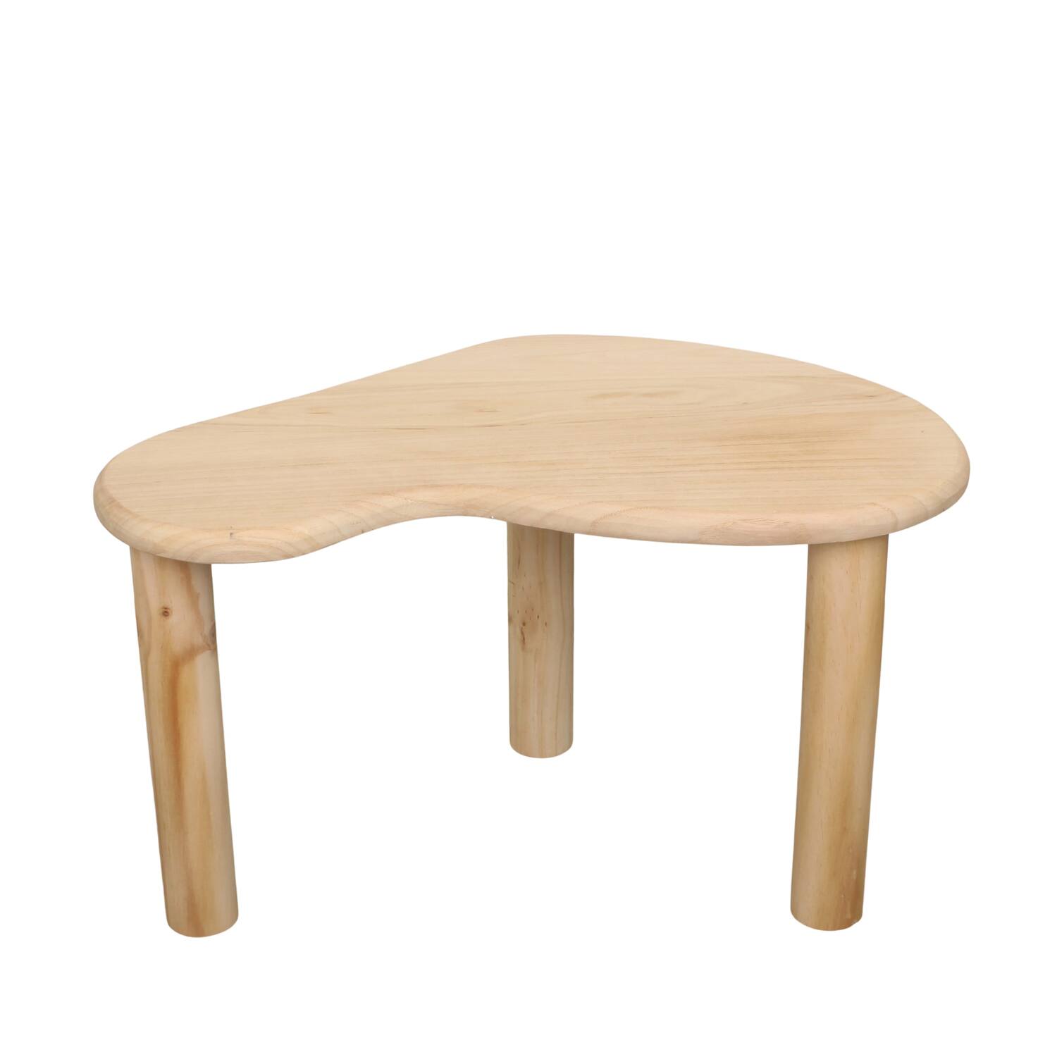 Side table organic paulownia wood 77x49x49cm