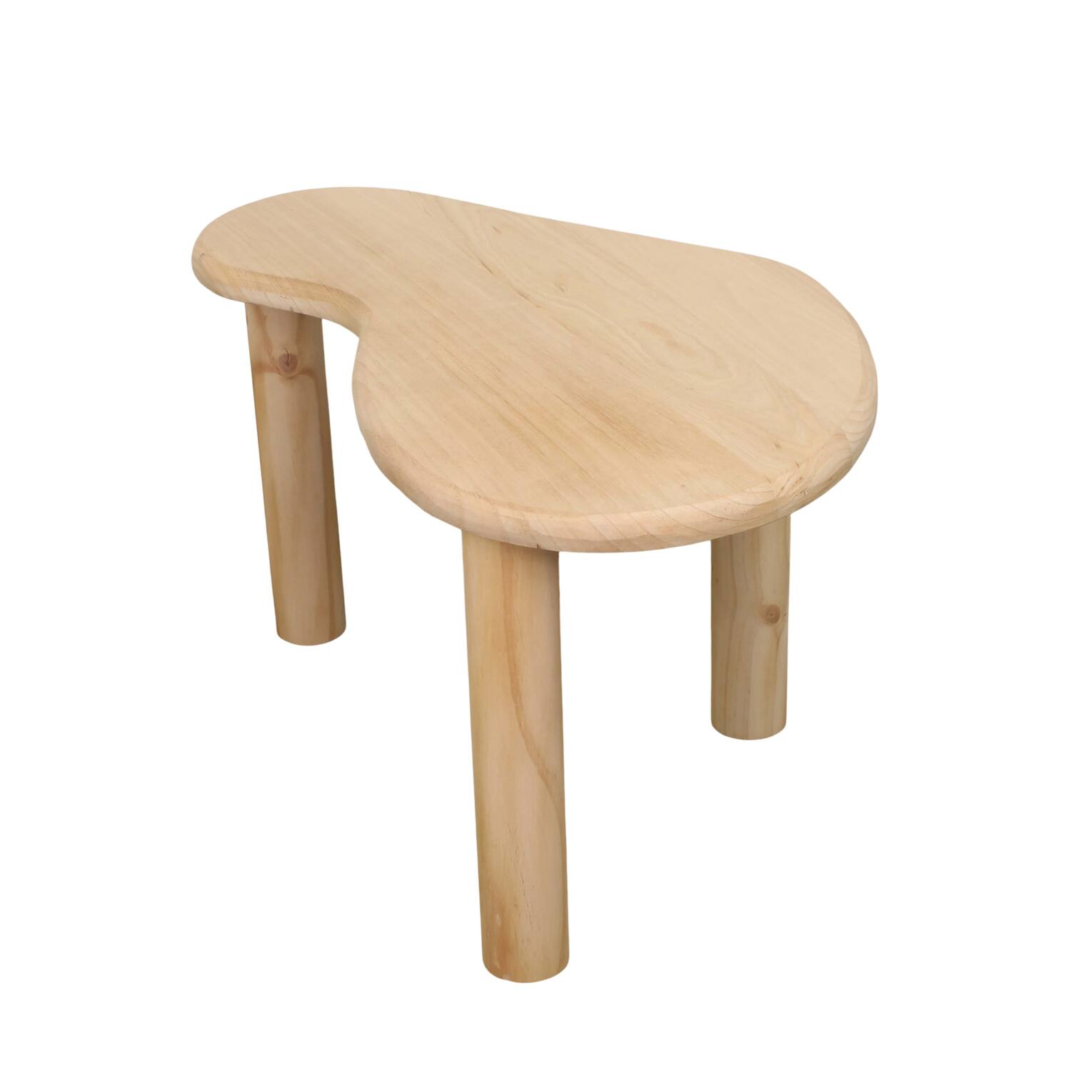 Side table organic paulownia wood 77x49x49cm