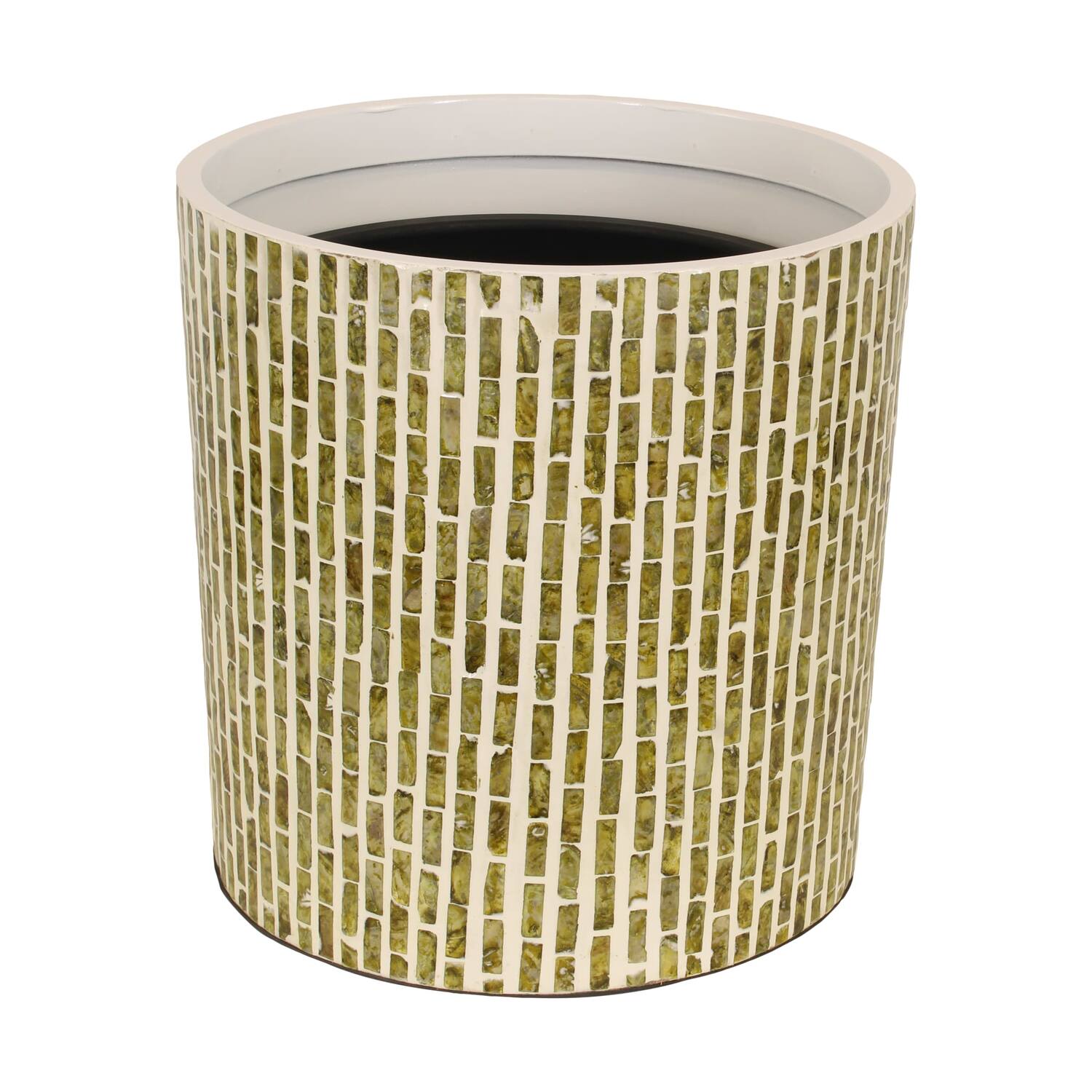 Planter round capiz 38.5x38.5x38cm