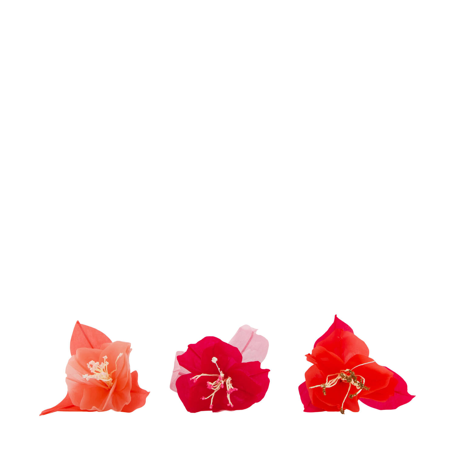 Flower paper with hanger 18x18x33cm C3 - Pink