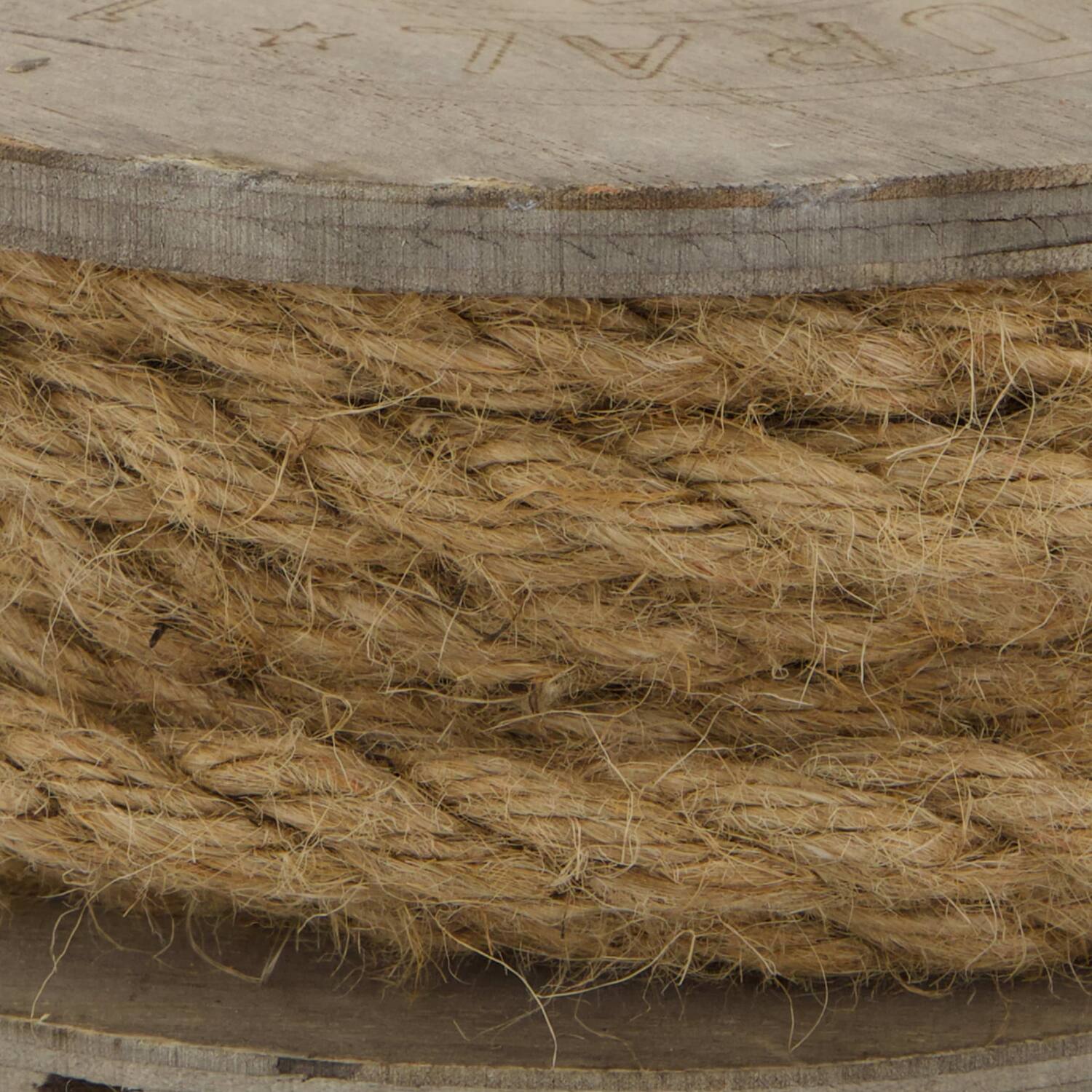 Corde de jute - Tissu en rouleau - 700x1x6,5 cm - Naturel