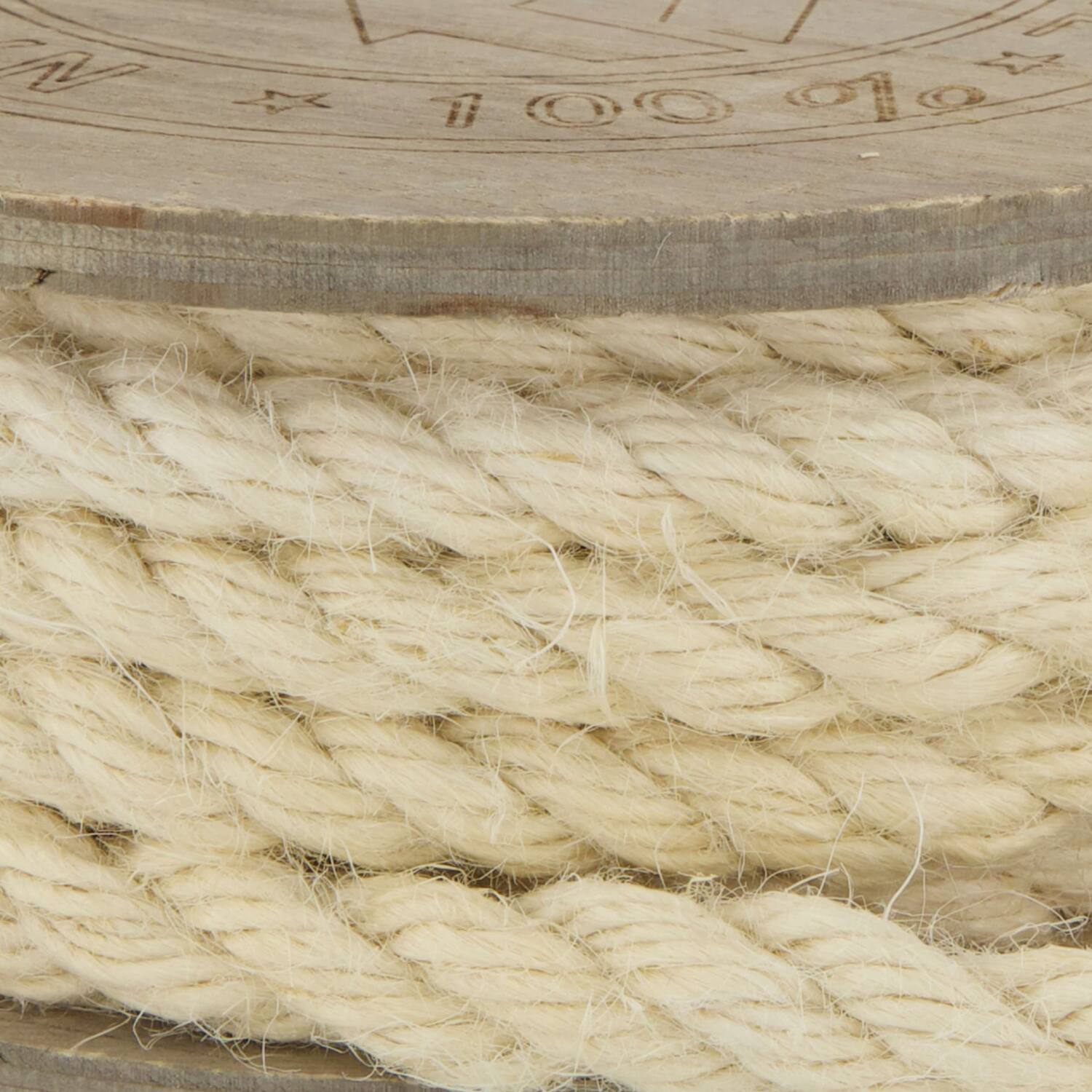 Rope jute fabric on spool 700x1x6.5cm
