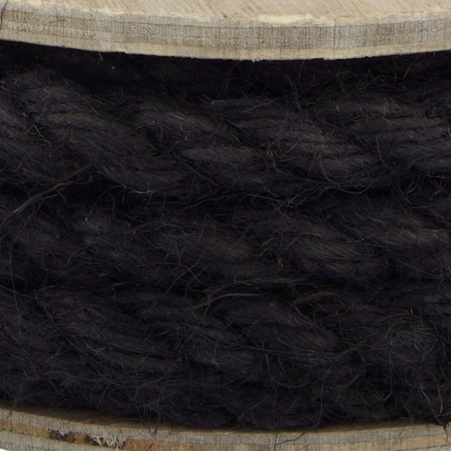 Tissu de jute corde en rouleau - 700x1x6,5cm - Noir