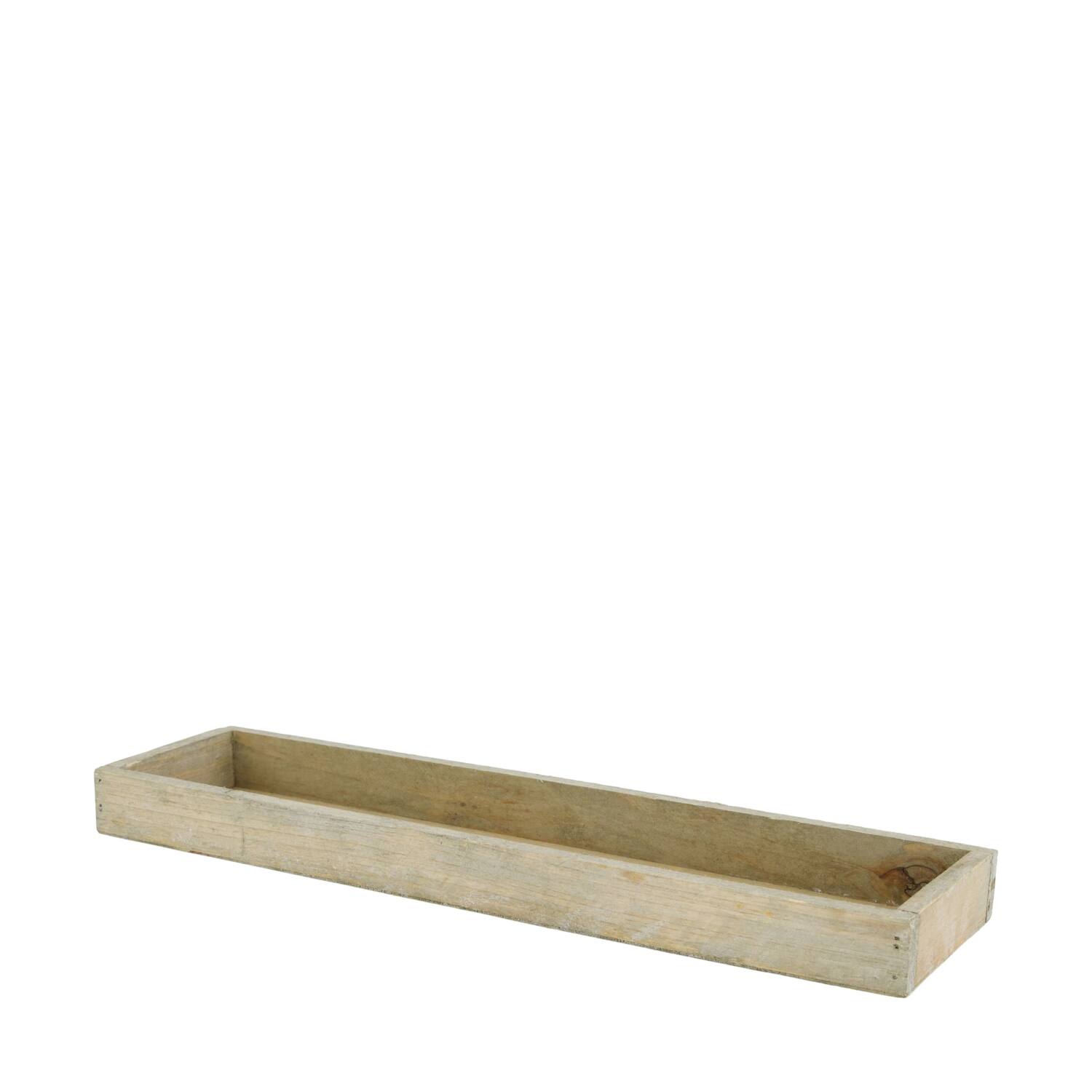 Plateau rectangulaire - Bois de pin - 37x10x3 cm - Naturel