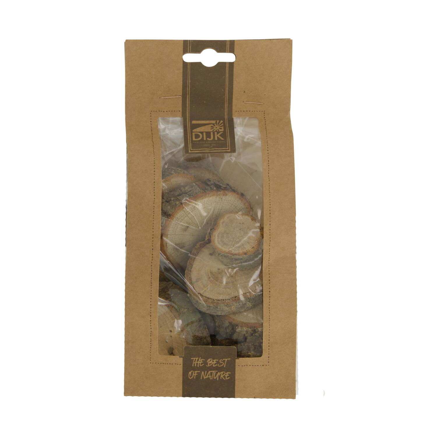 Bundle wood slices 250gr oak wood 10x5x21cm