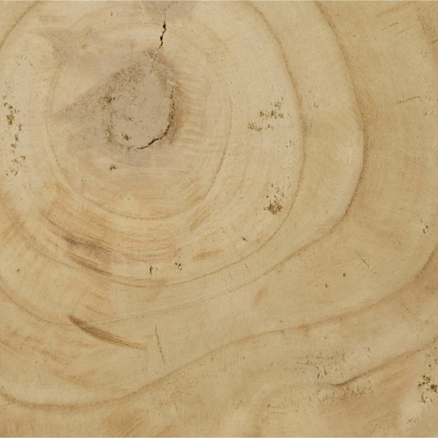Tray heart paulownia wood 36x31x9cm - Natural