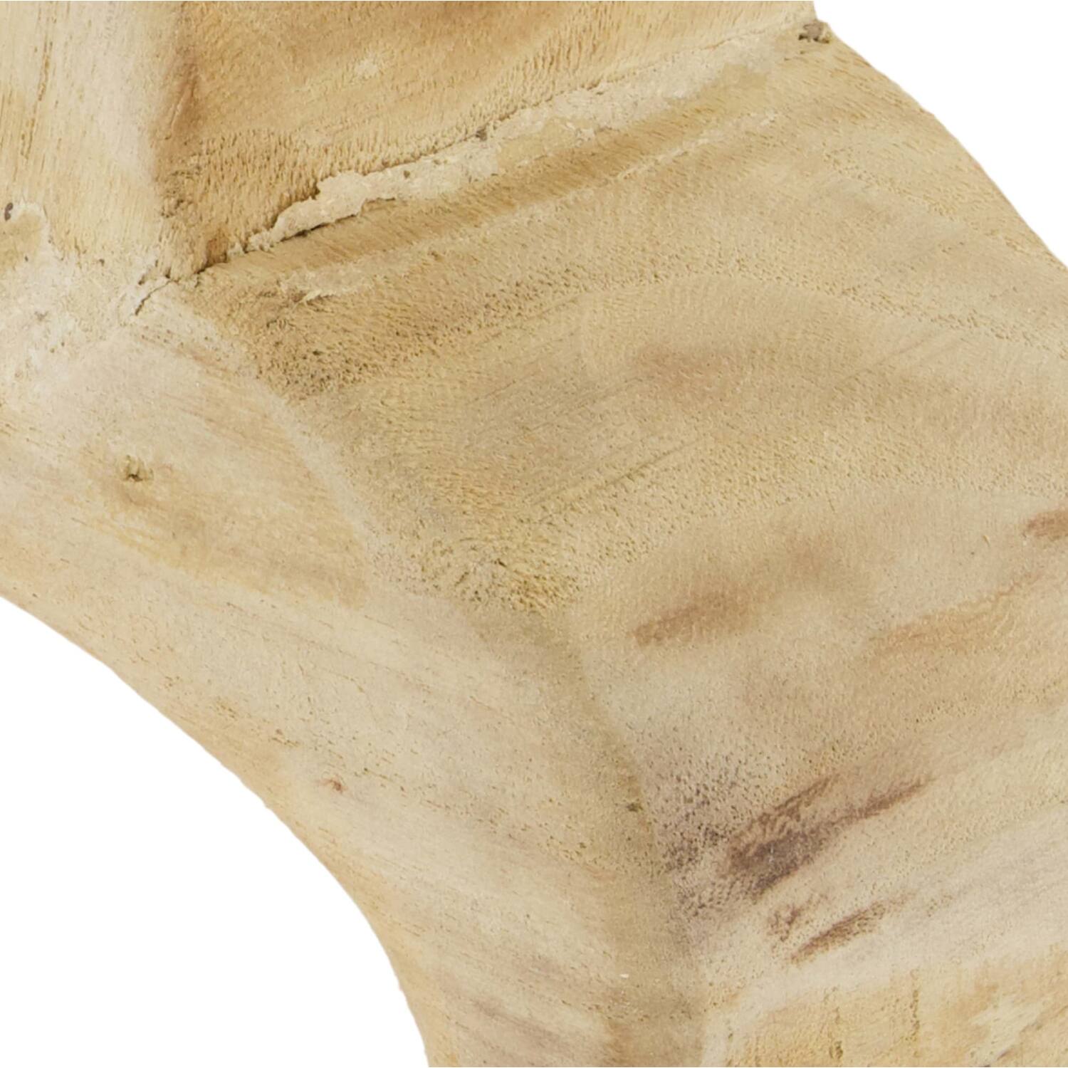 Paulowniahout harten beeld-Naturel-36x31x9
