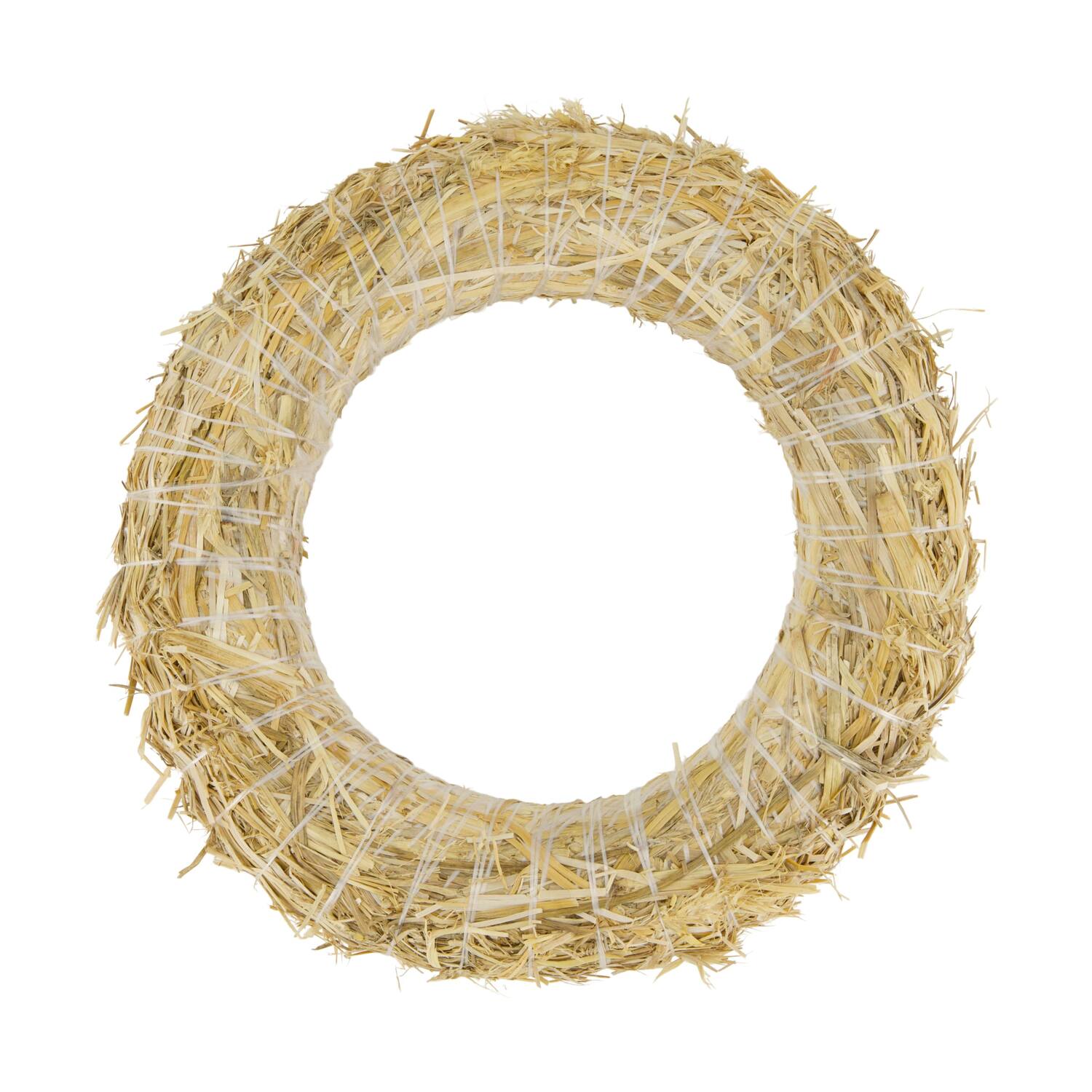 Wreath straw 25x4x25cm
