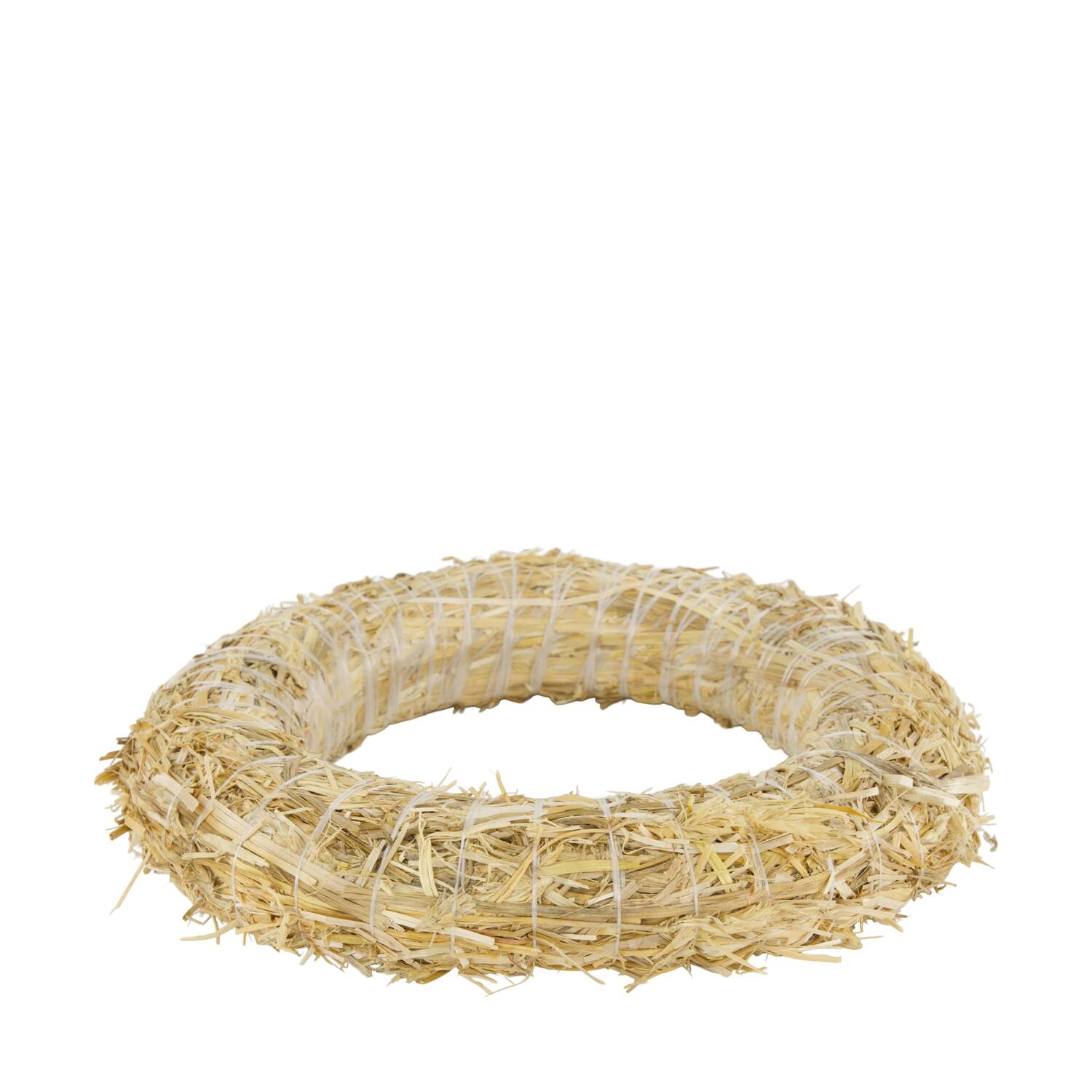 Wreath straw 25x4x25cm