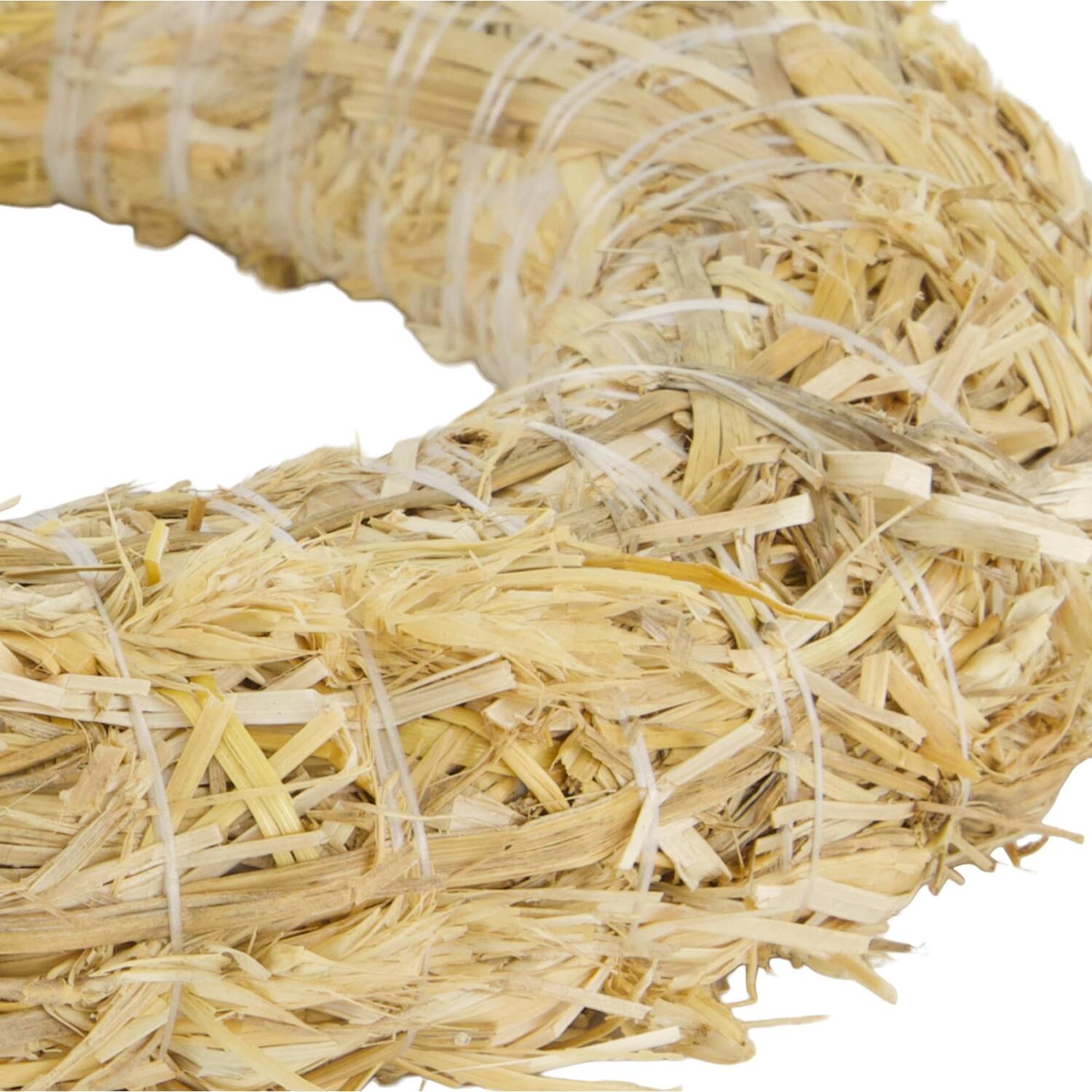 Wreath straw 25x4x25cm