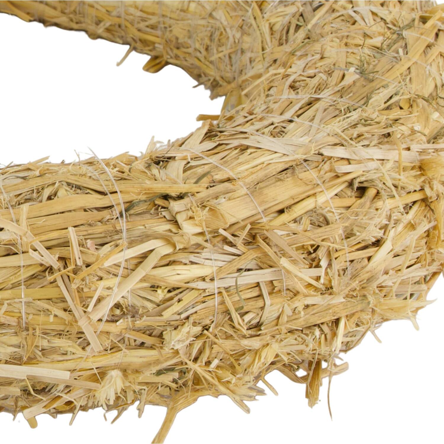 Wreath straw 40x40x6cm