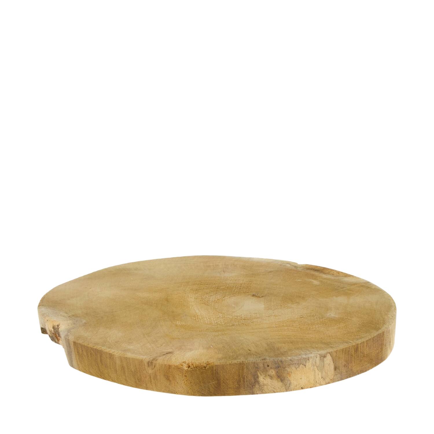Slice round teak wood 23x23x2cm