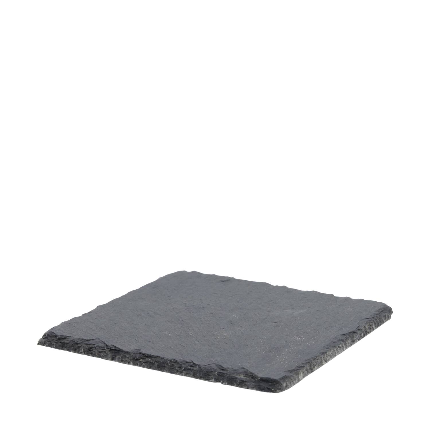 Plate square slate 15x15x0.5cm