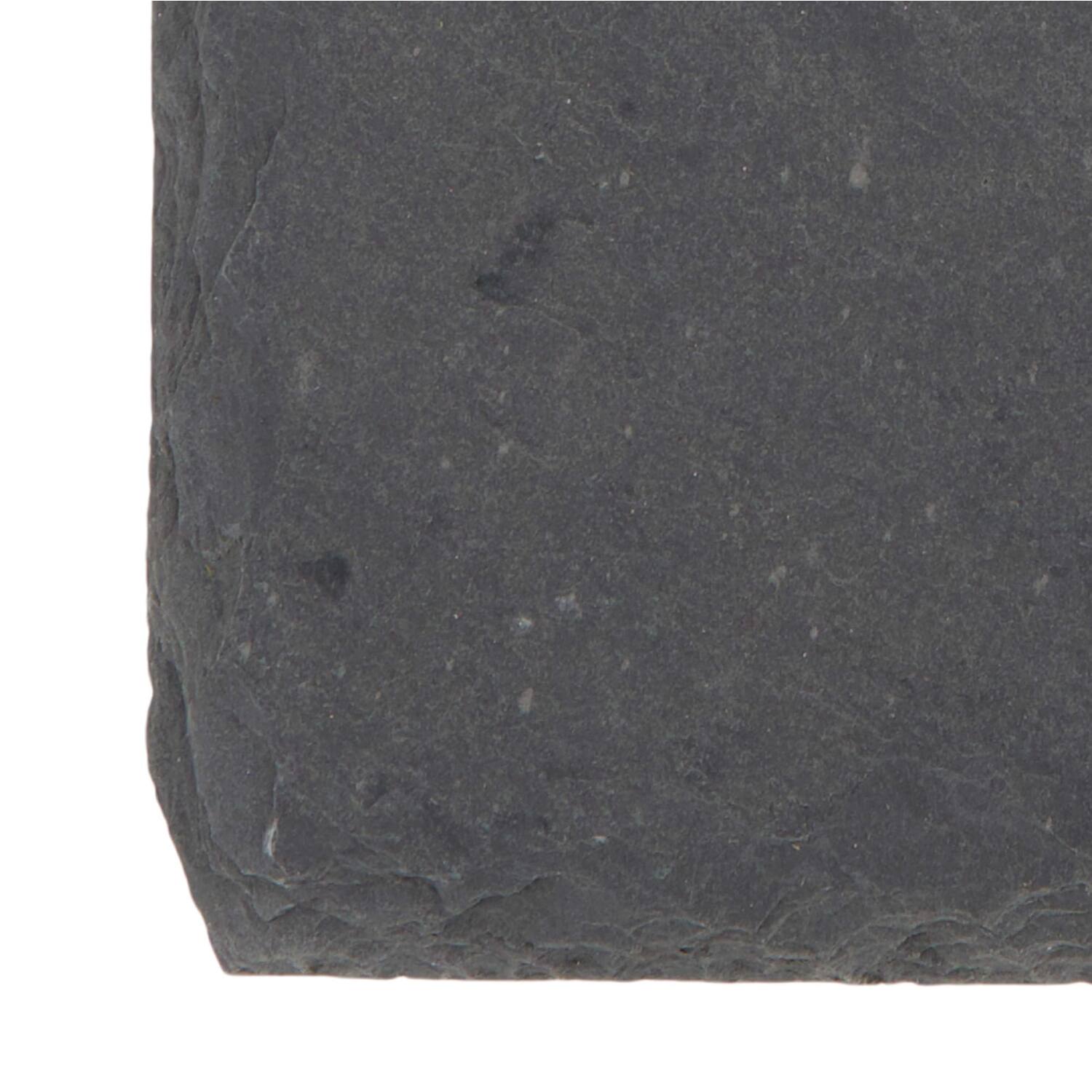 Plate square slate 15x15x0.5cm