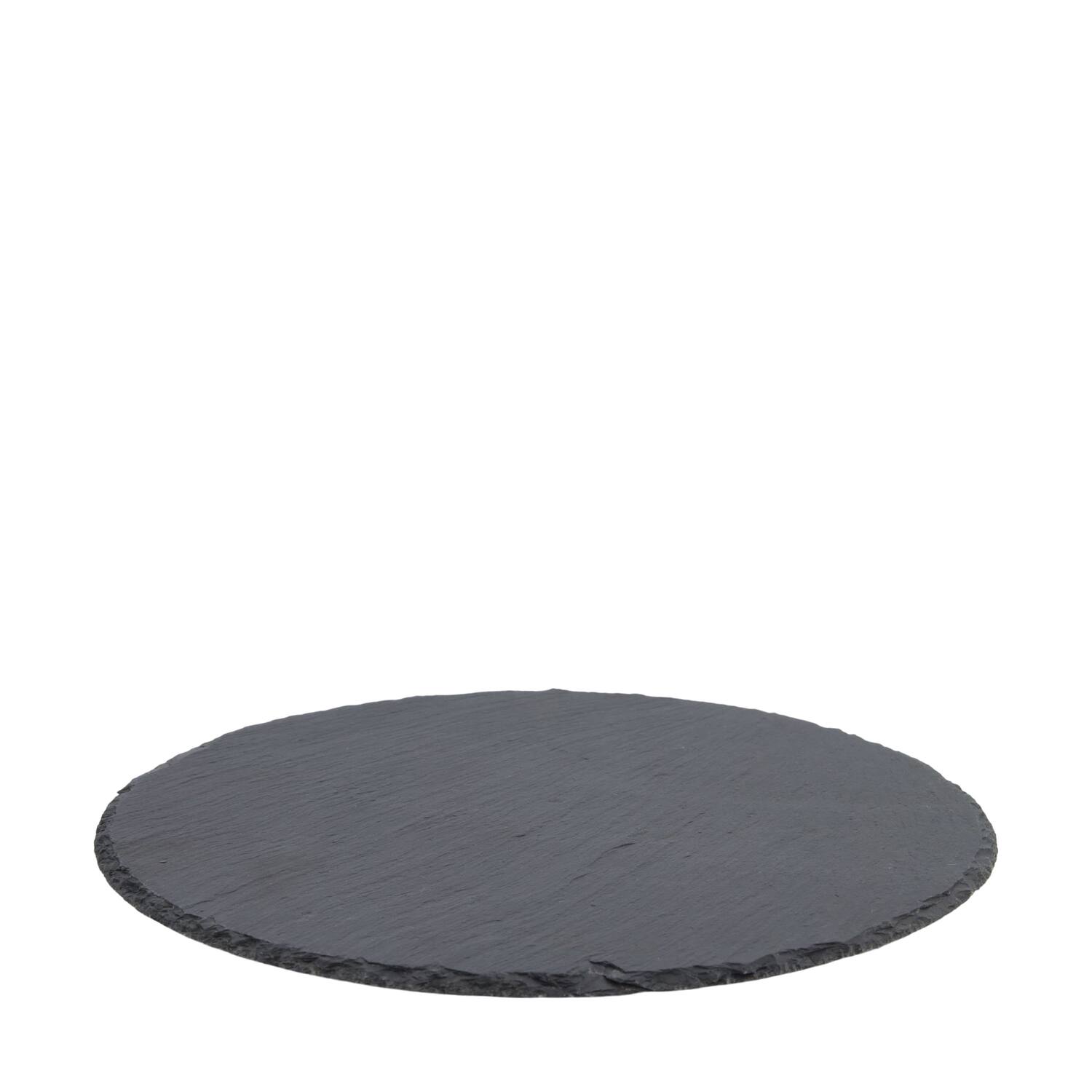 Plate round slate 30x30x1cm