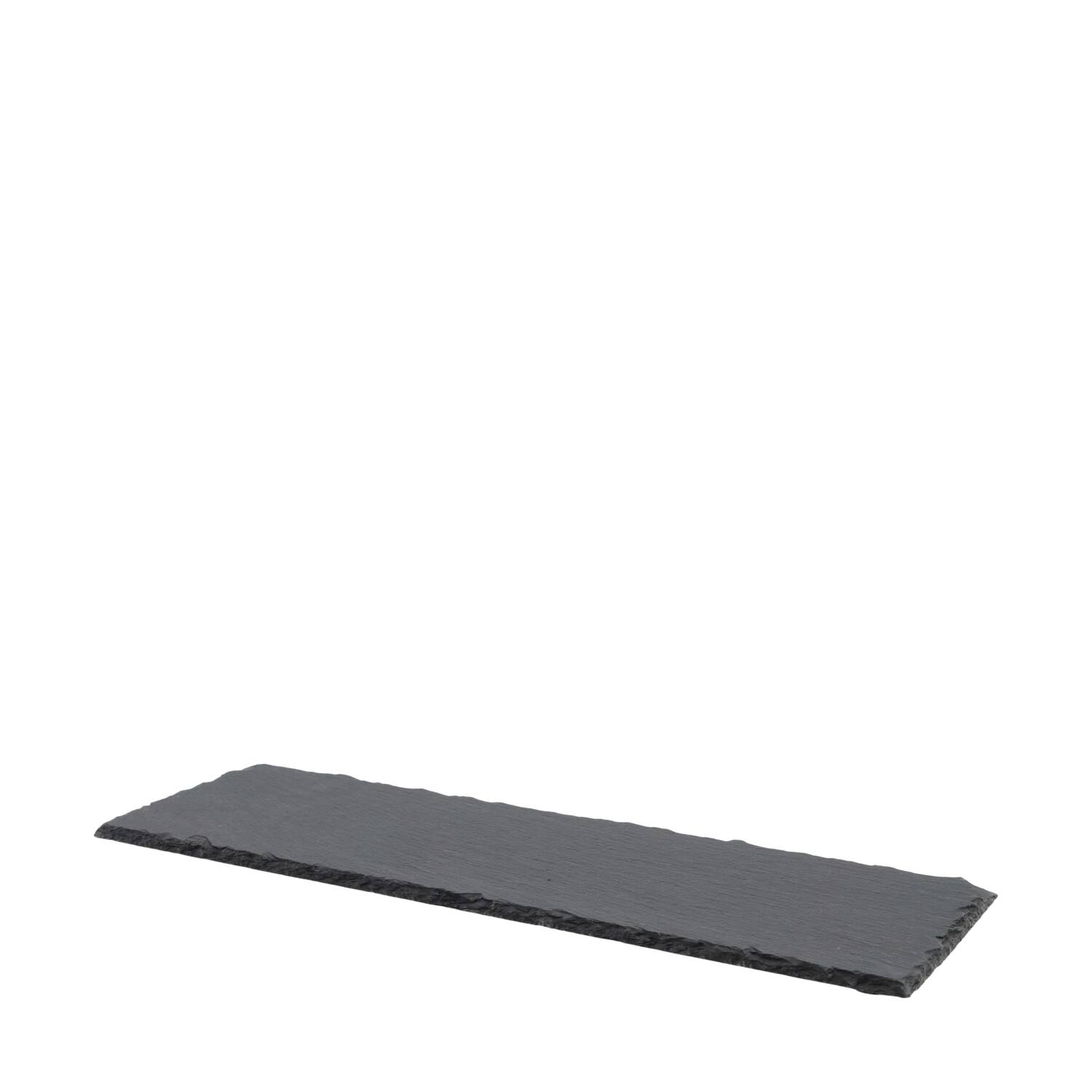 Assiette rectangulaire - Ardoise - 40x13x1 cm - Noir