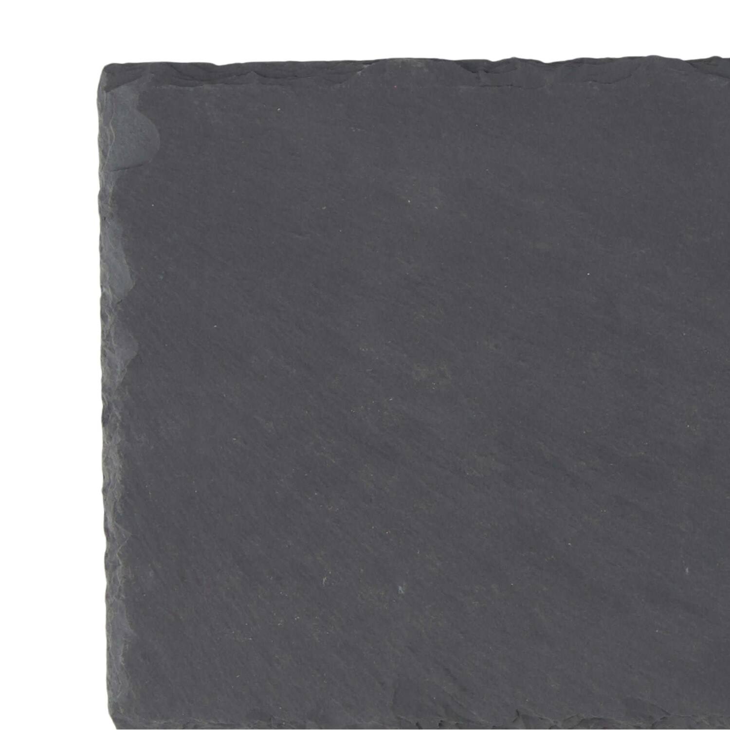 Assiette rectangulaire - Ardoise - 40x13x1 cm - Noir