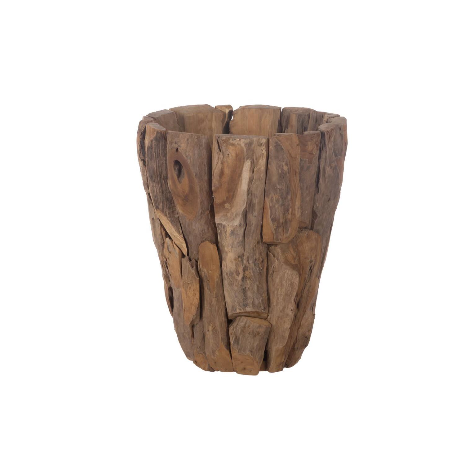 Planter erosion wood with plastic 50x50x60cm