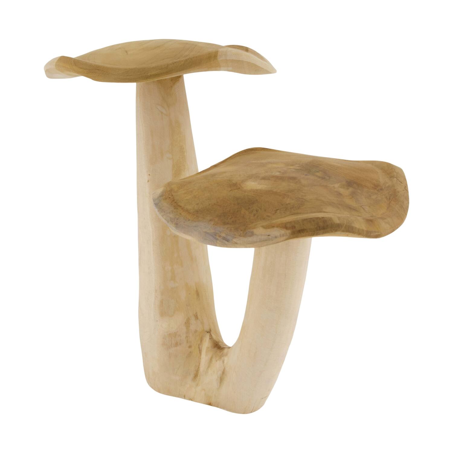 Deko-Pilz Megan - Teakholz - 42x26x39cm - Braun