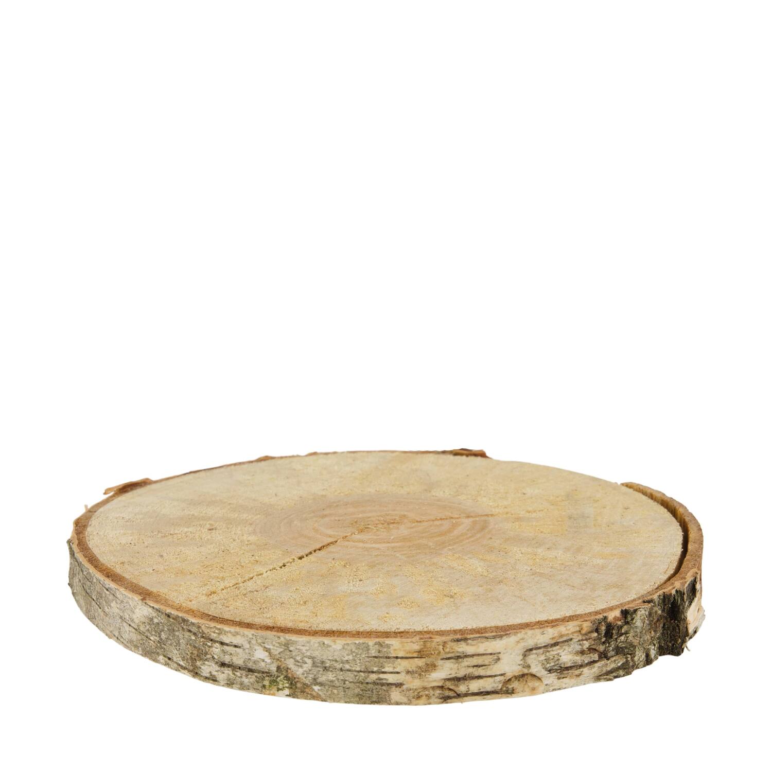 Slice round birch 30x30x2.5cm