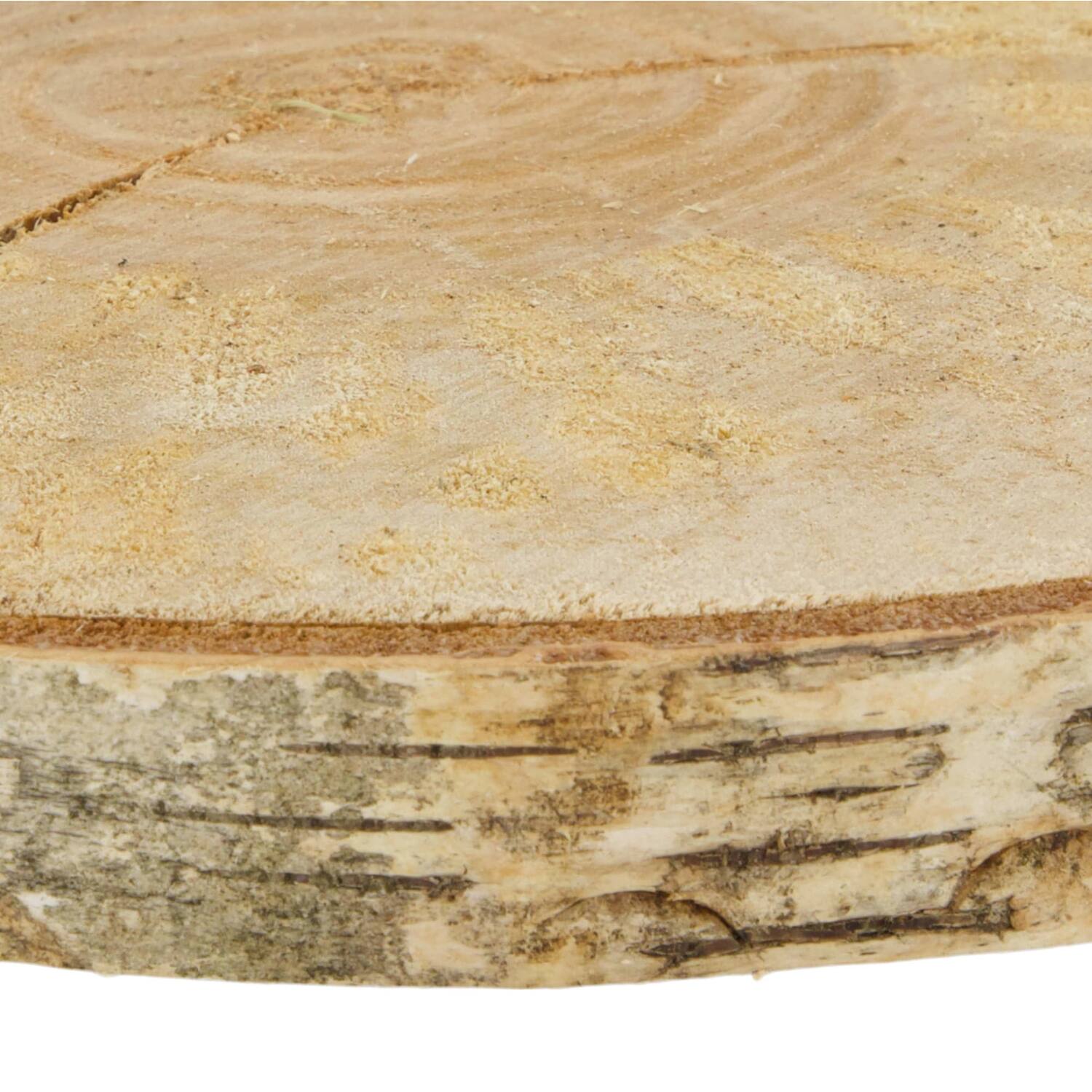 Slice round birch 30x30x2.5cm