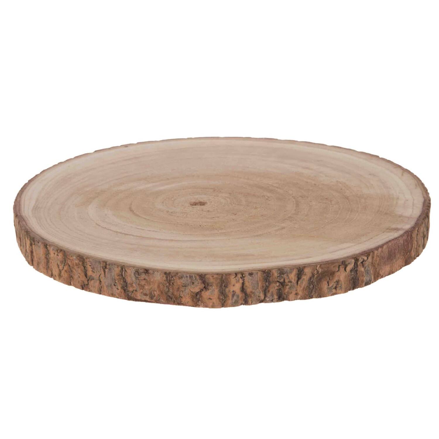 Slice round paulownia wood 39x39x3cm Ø39cm
