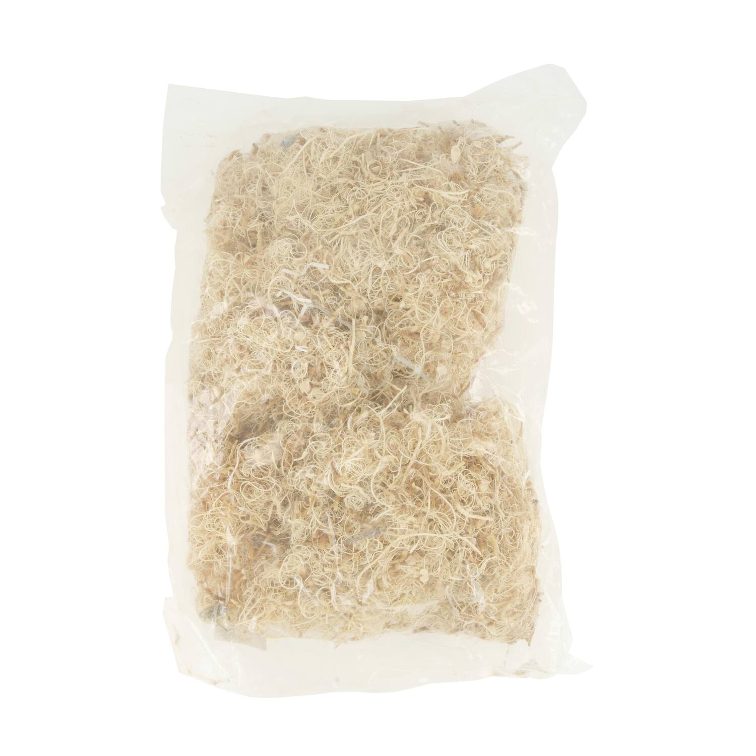 Moss curly 500gr nature 10x7x21cm - White