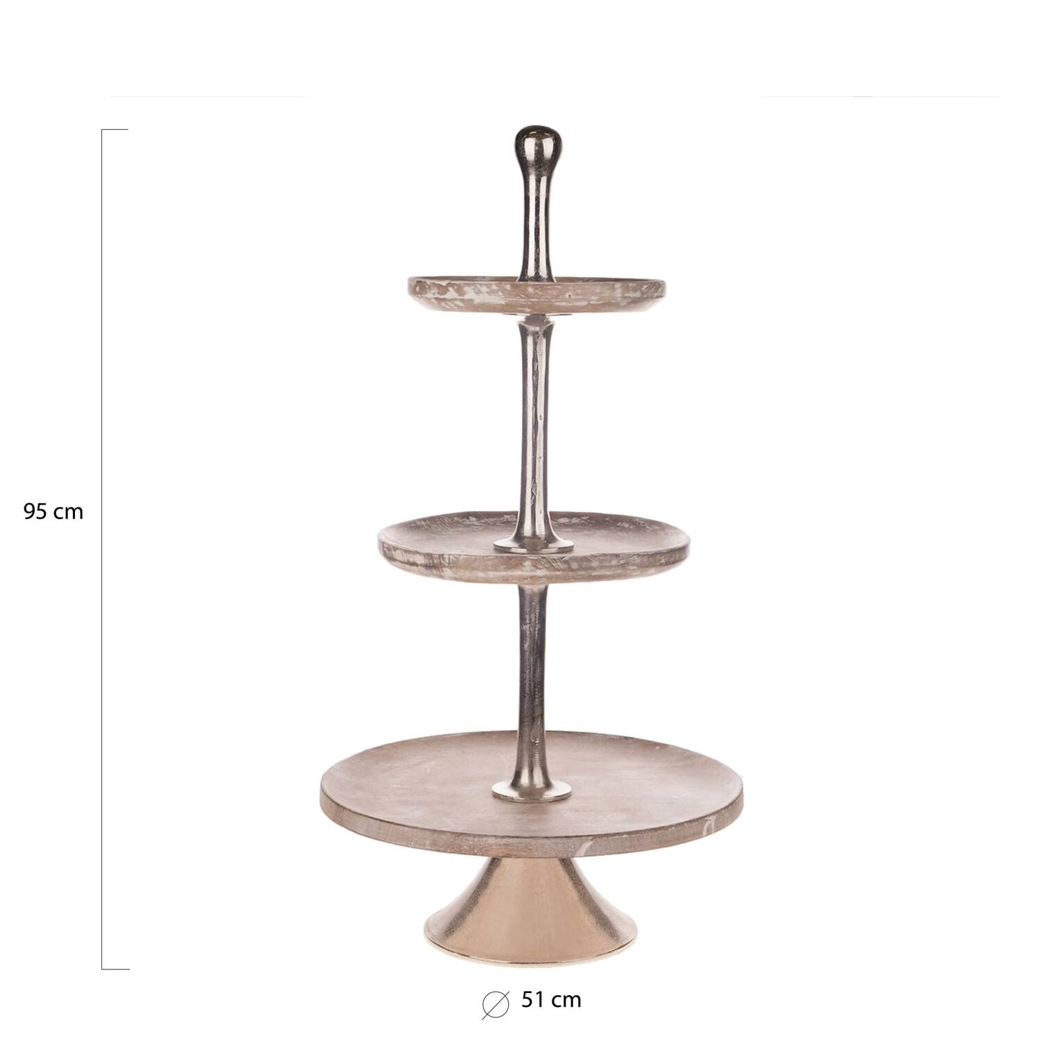 Etagere Ombo - Mango hout - 51x95cm - Wit
