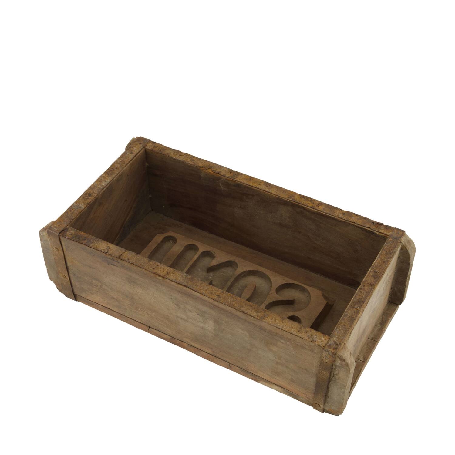 Brickmould rectangular reclaimed wood vintage 32x15x10cm