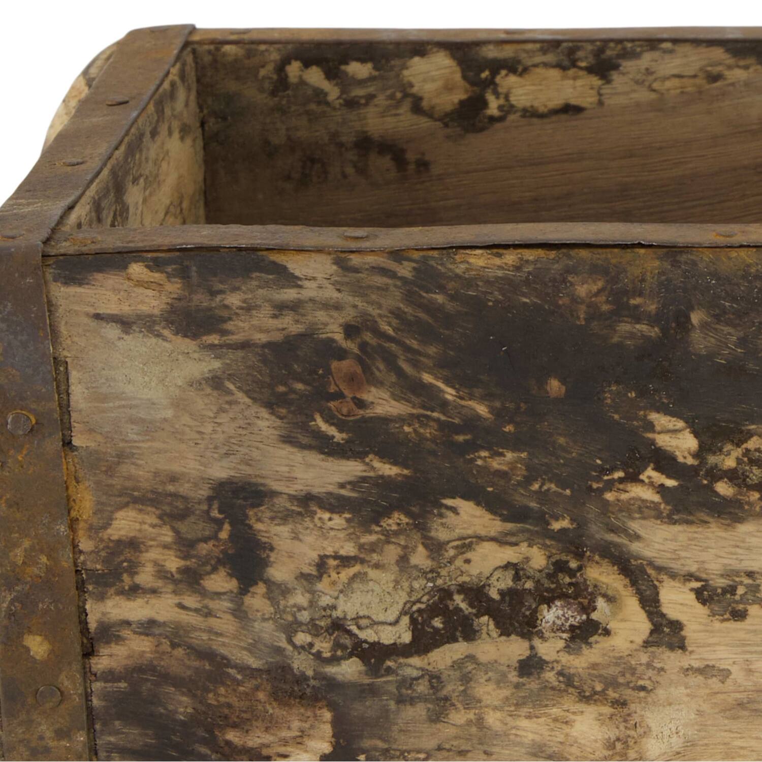 Brickmould rectangular reclaimed wood vintage 32x15x10cm