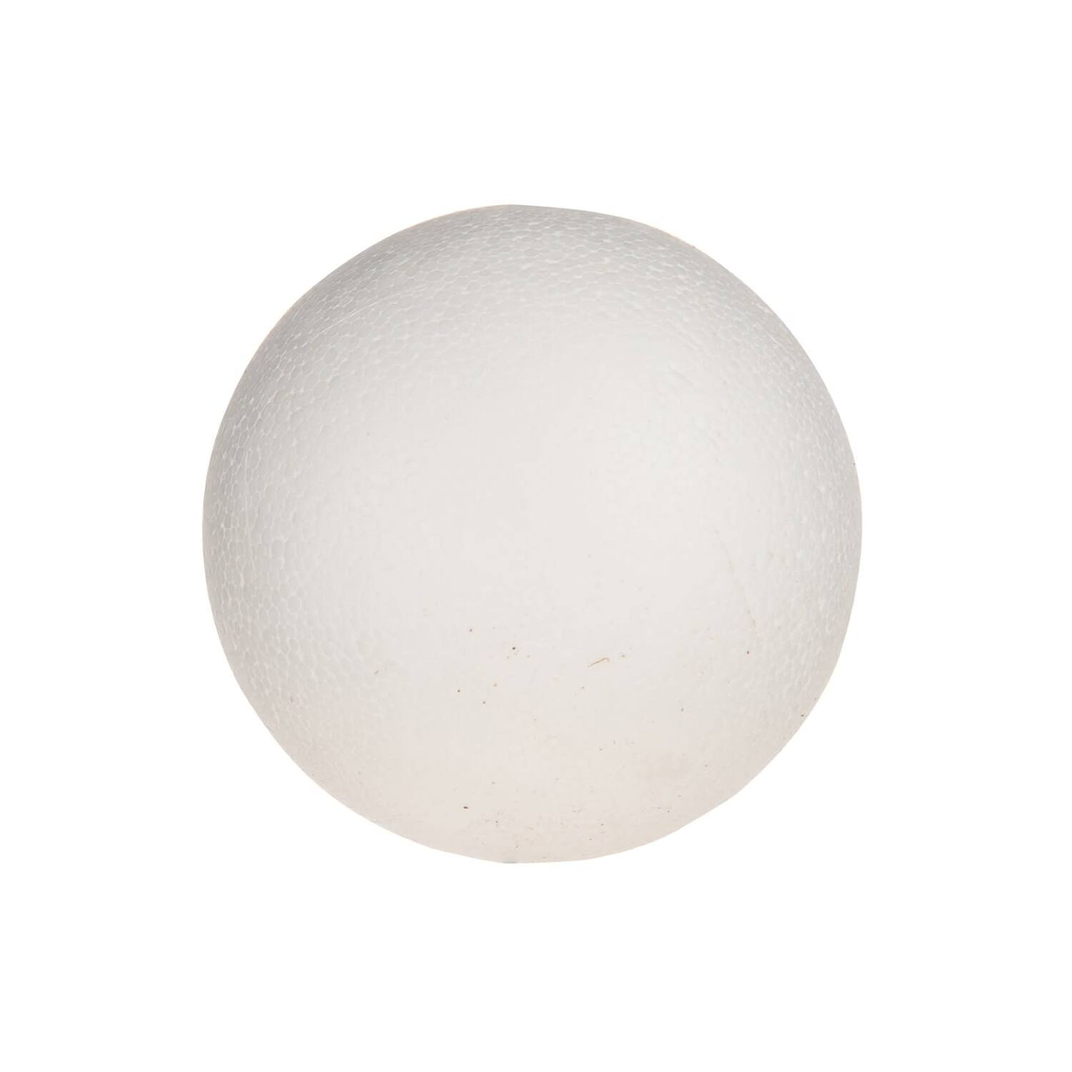 Ball plastic 8x8x8cm - White