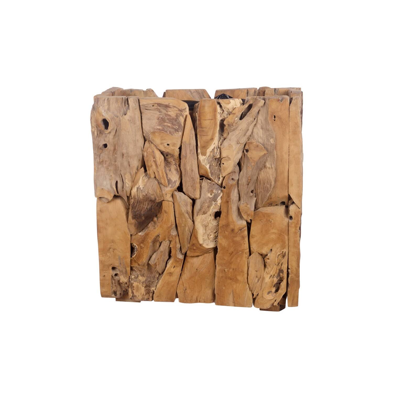 Erosion wood box 78x38x80cm w/pl
