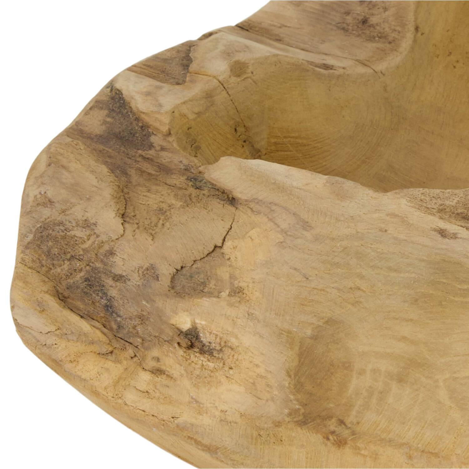Winebottle holder 2 bottles teak wood 30x30x8cm - Natural