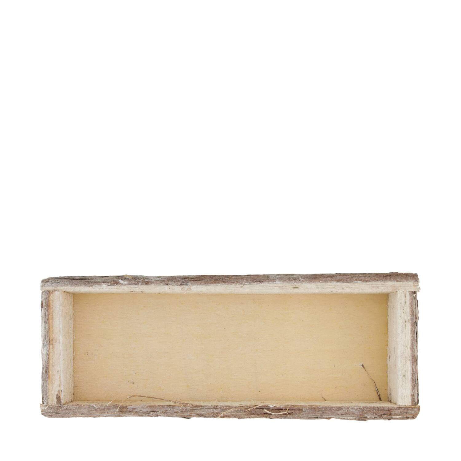 Tray rectangular bark 39x15x5cm