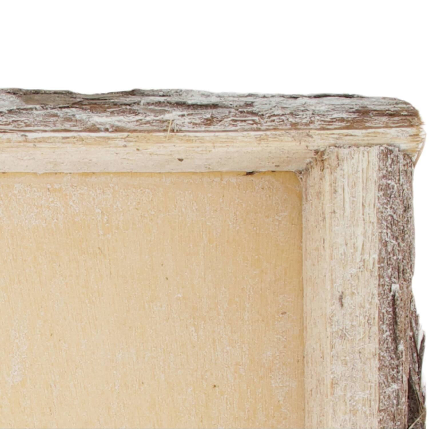 Tray square bark 30x30x4cm