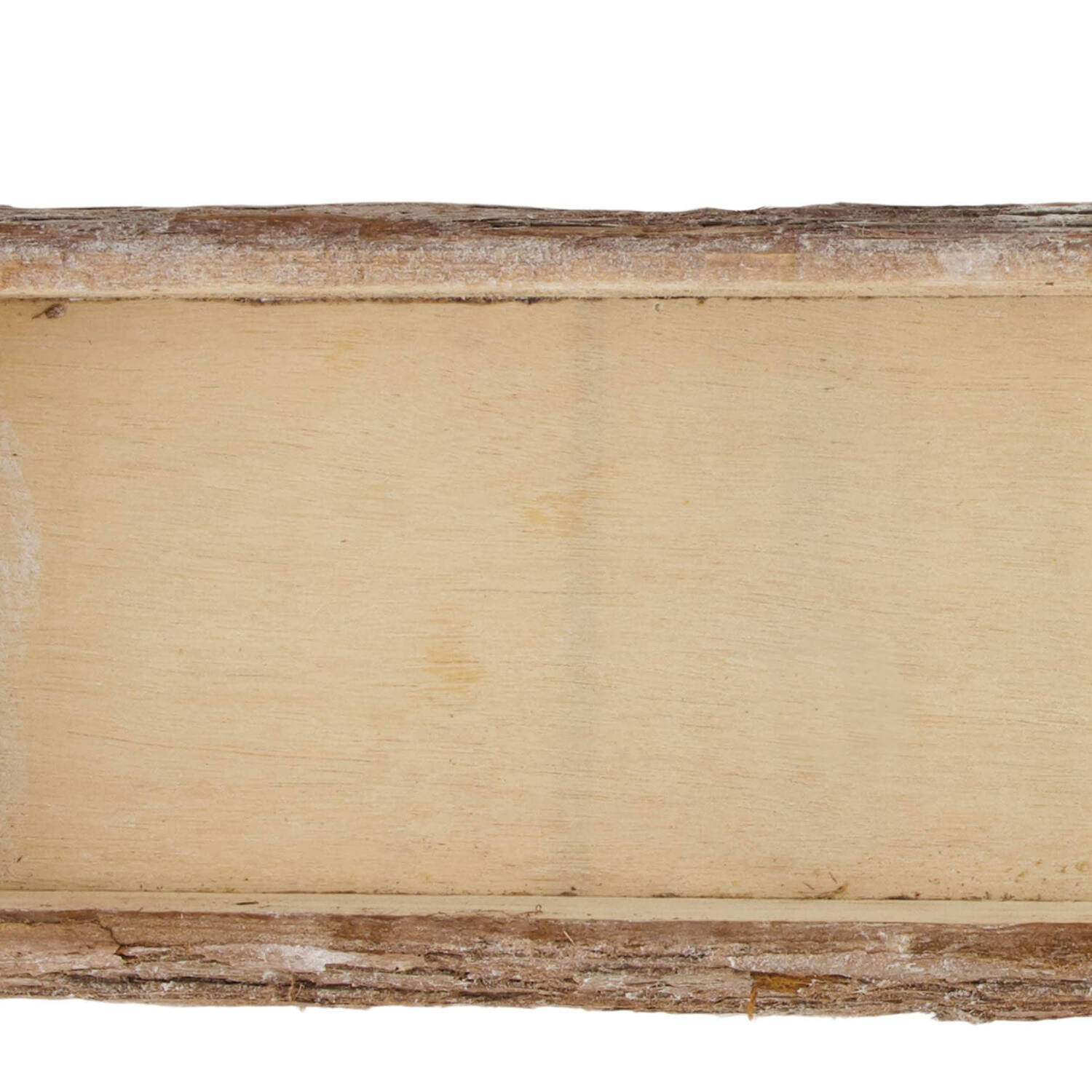 Tray rectangular bark 58x14x4cm