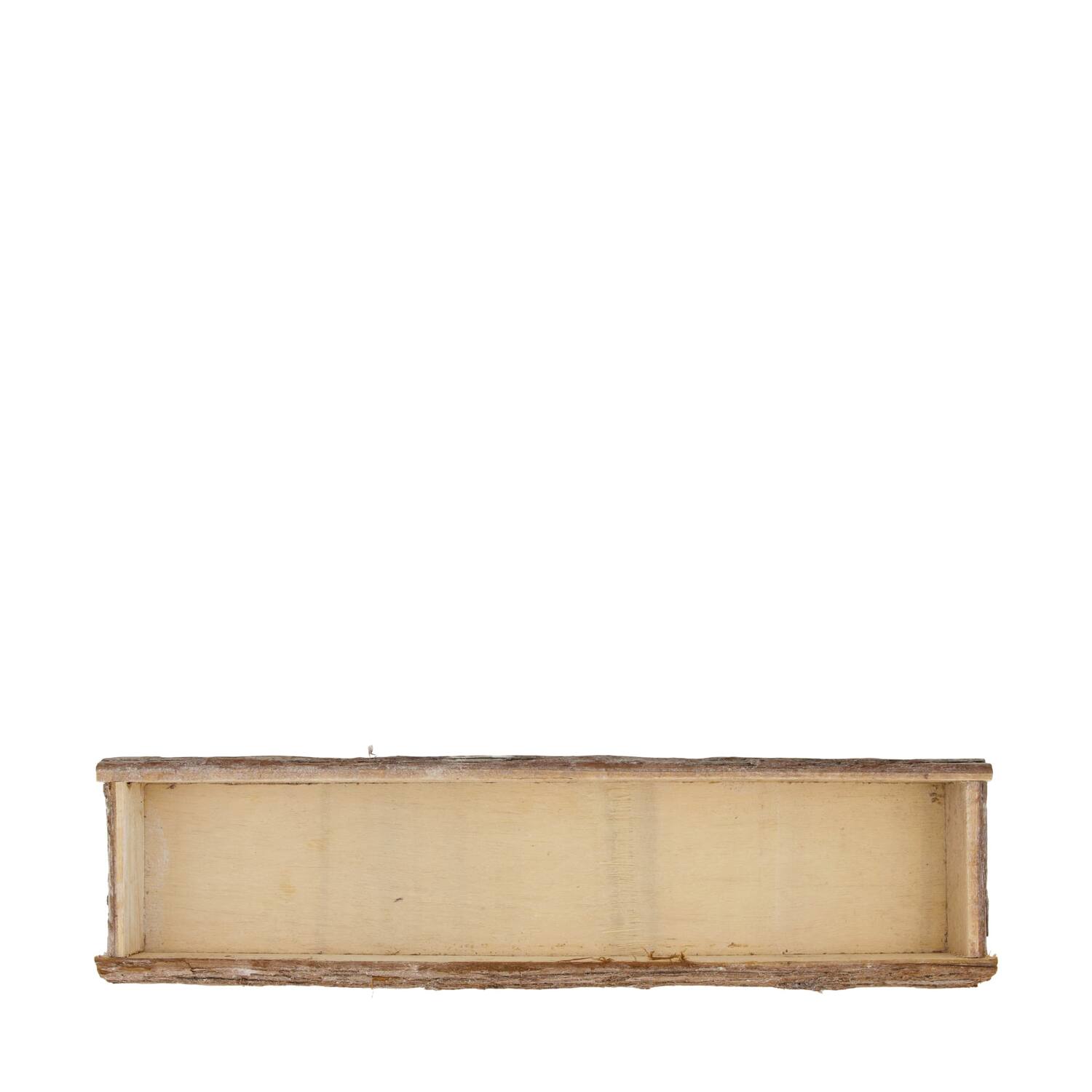 Tray rectangular bark 58x14x4cm