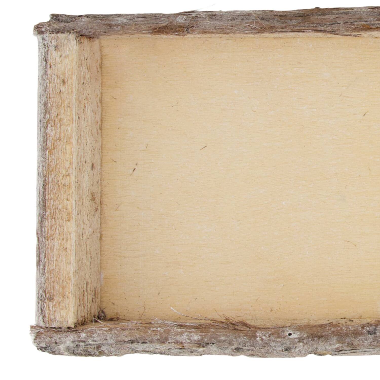Plateau rectangulaire - Eorce - 58x19x4 cm - Naturel