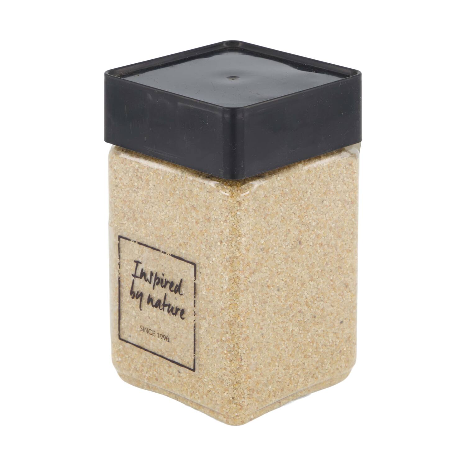 Sand 0,5mm 600gr nature 7x7x13cm - White
