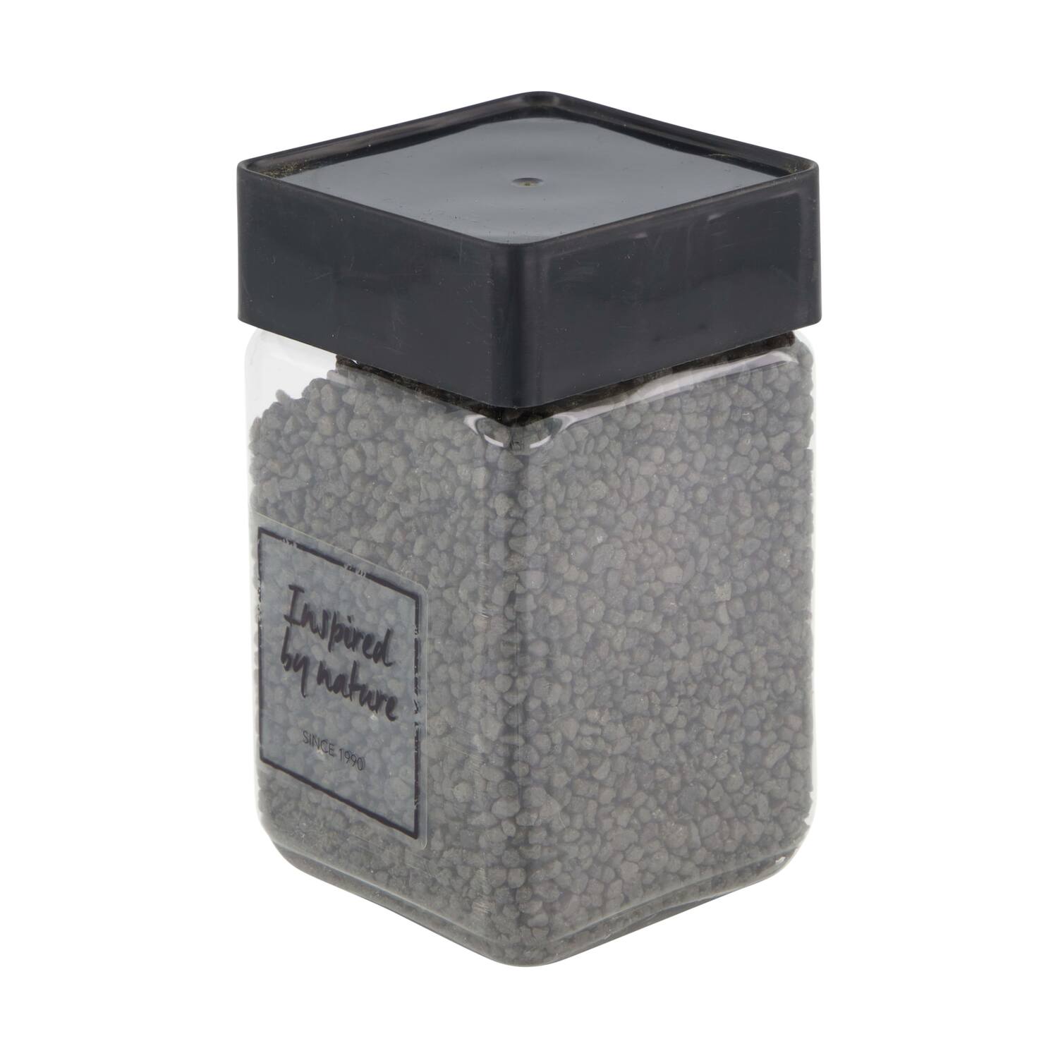 Gravel deco 2-3mm 600gr nature 7x7x13cm