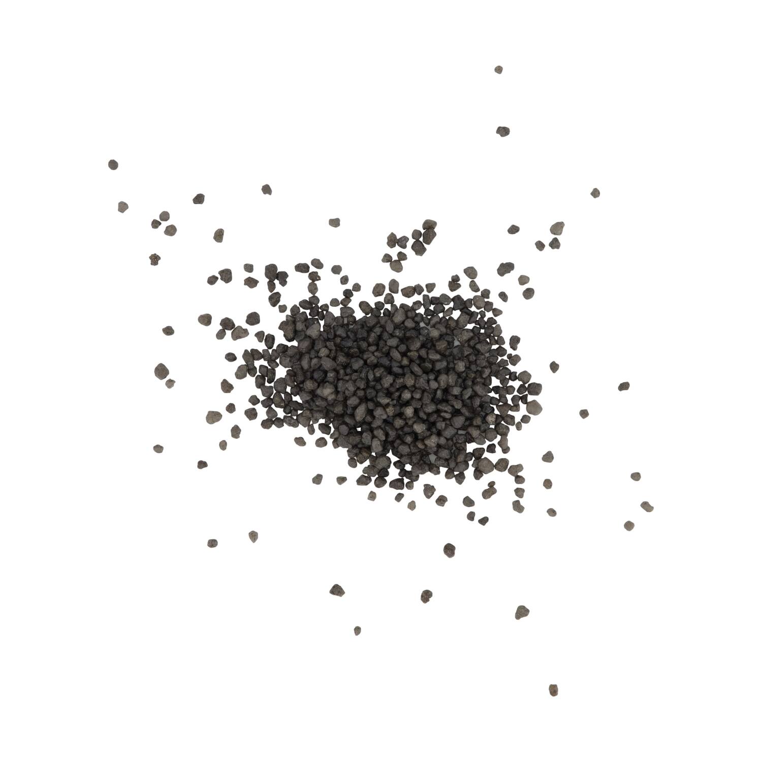 Gravel deco 2-3mm 600gr nature 7x7x13cm