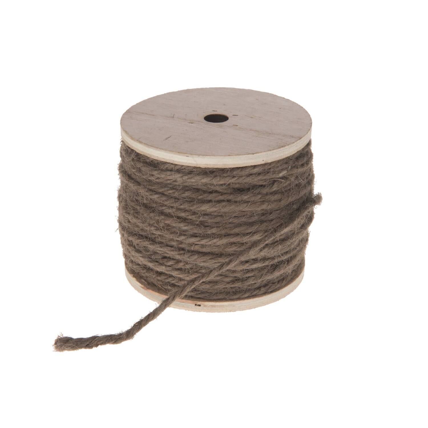 Corde de jute - 130gr - Tissu en rouleau - Gris