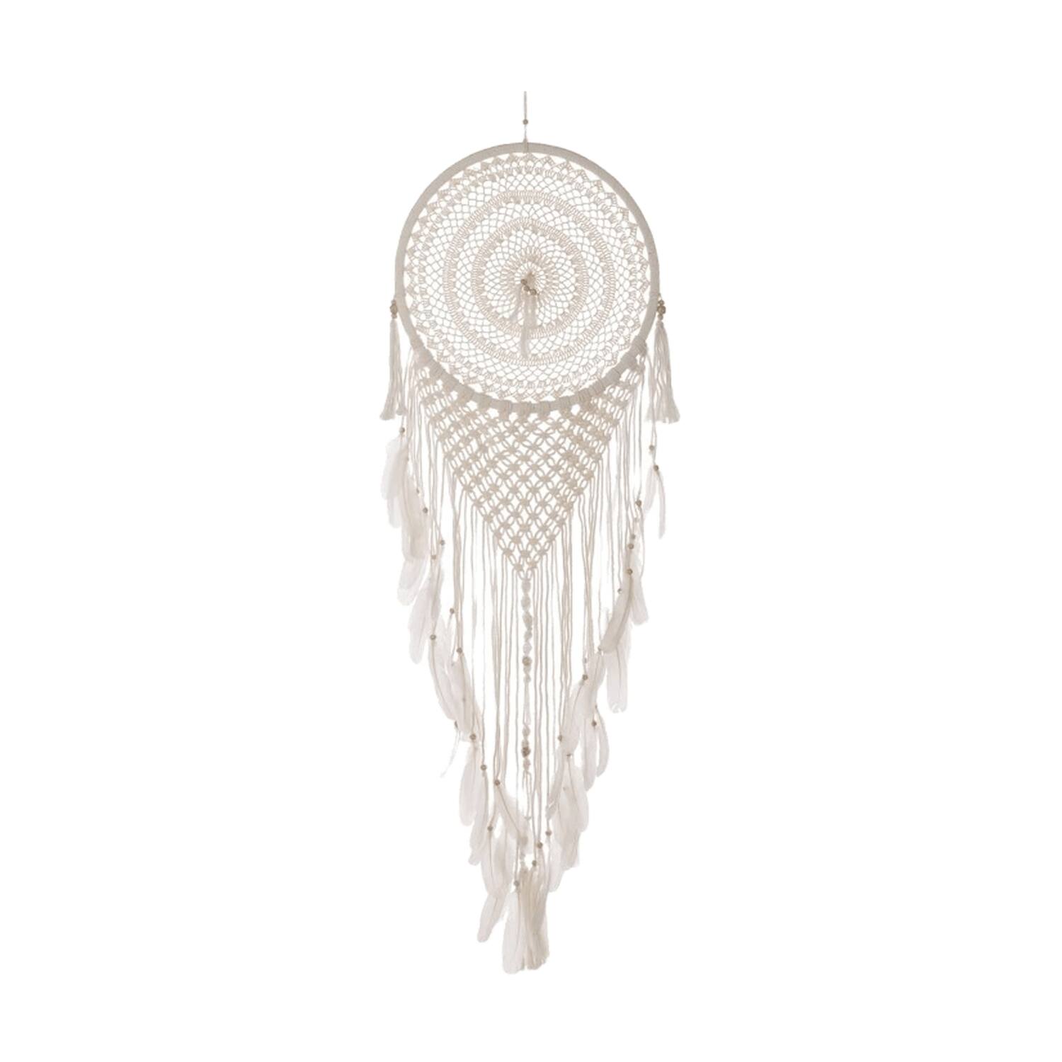 Dreamcatcher fabric 40x40x1cm - White