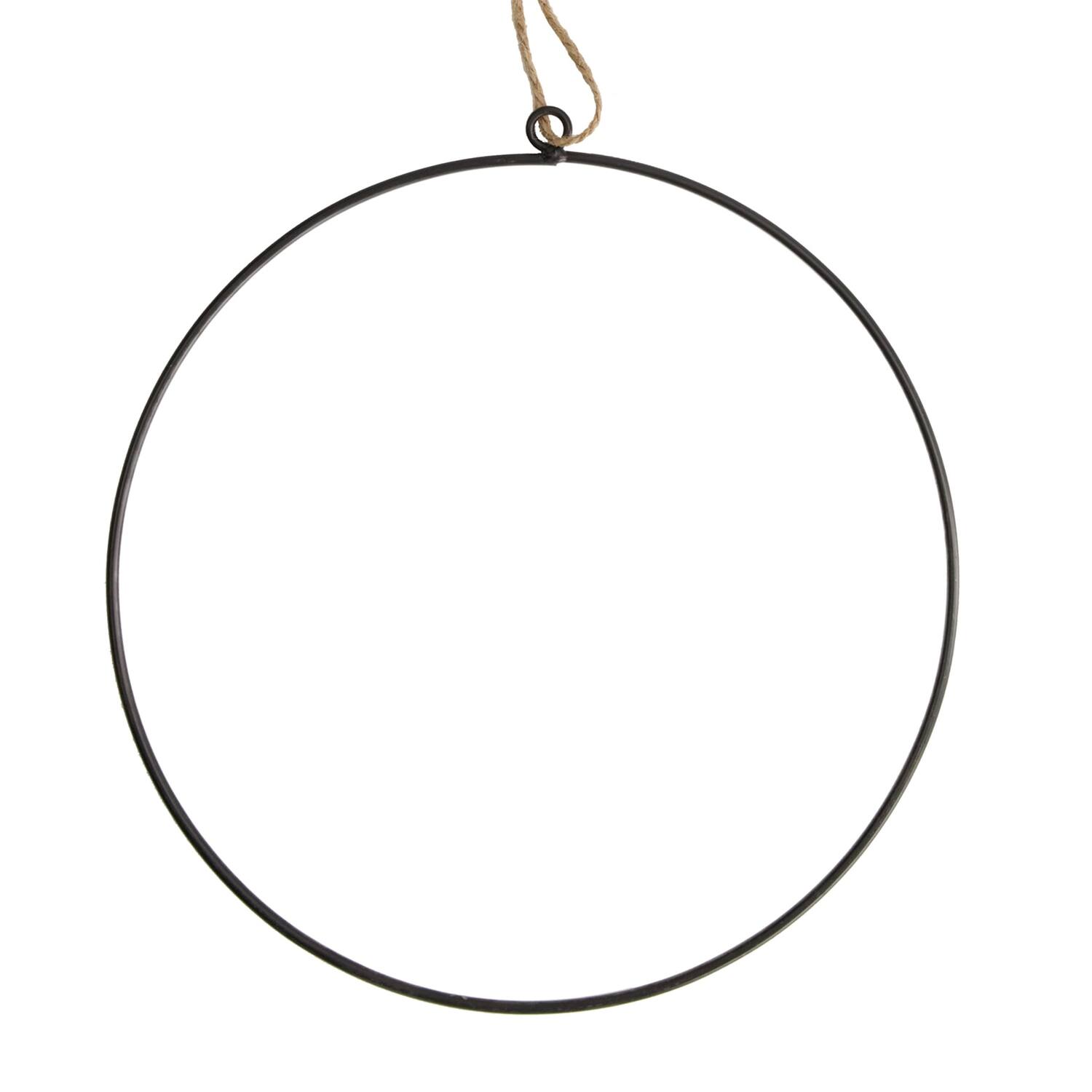 Hanger ring metal 28x28x1cm - Black